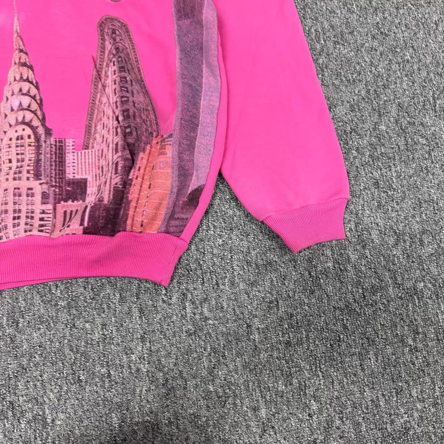 Balenciaga Balenciaga Neon Pink NYC Night Print Hoodie Size US XS / EU 42 / 0 - 3 Thumbnail