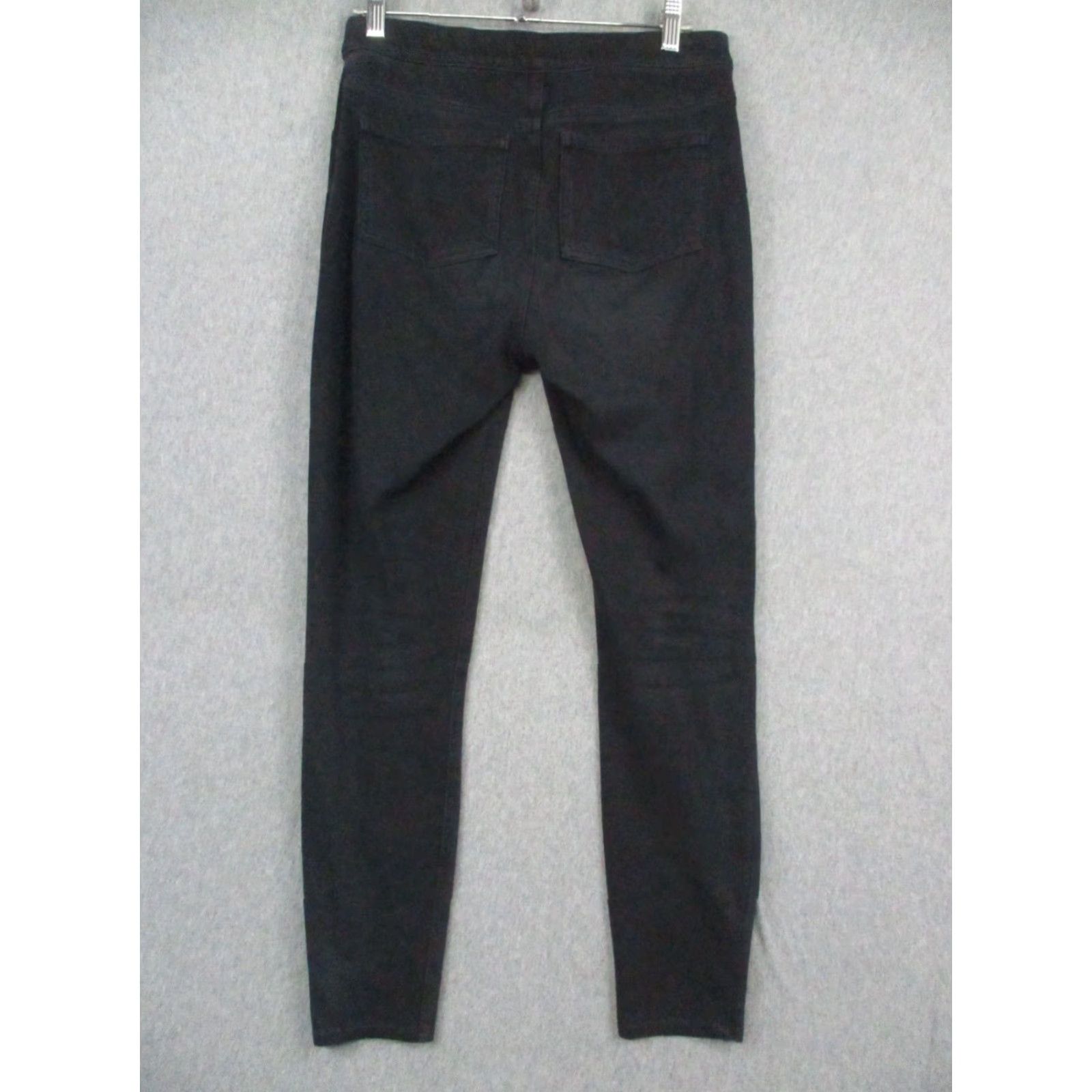 Spanx Spanx Jeans Women Medium Black Pull On Stretch Tummy Shaping Denim High Rise Slimming Pockets Ankle 28 In Inseam Womens Size 32" / US 10 / IT 46 - 6 Thumbnail