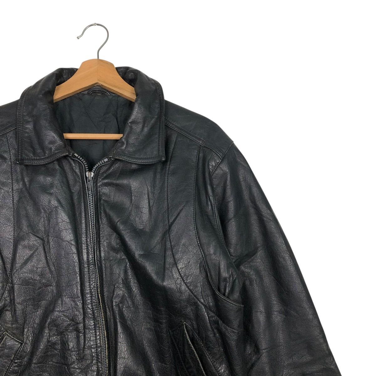Japanese Brand 🔥VINTAGE BIKER LEATHER JACKET UNBRANDED ISSEY MIYAKE Size US M / EU 48-50 / 2 - 8 Thumbnail