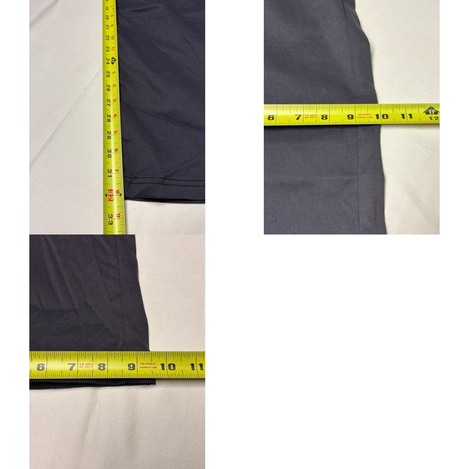 Prana prAna Slim Fit Mens Khakis Pants Size 36 32 Charcoal Gray Nylon Spandex 5-Pocket Design Zipper Button Straight Leg Flat Front Casual Workwear Men Size US 36 / EU 52 - 9 Thumbnail