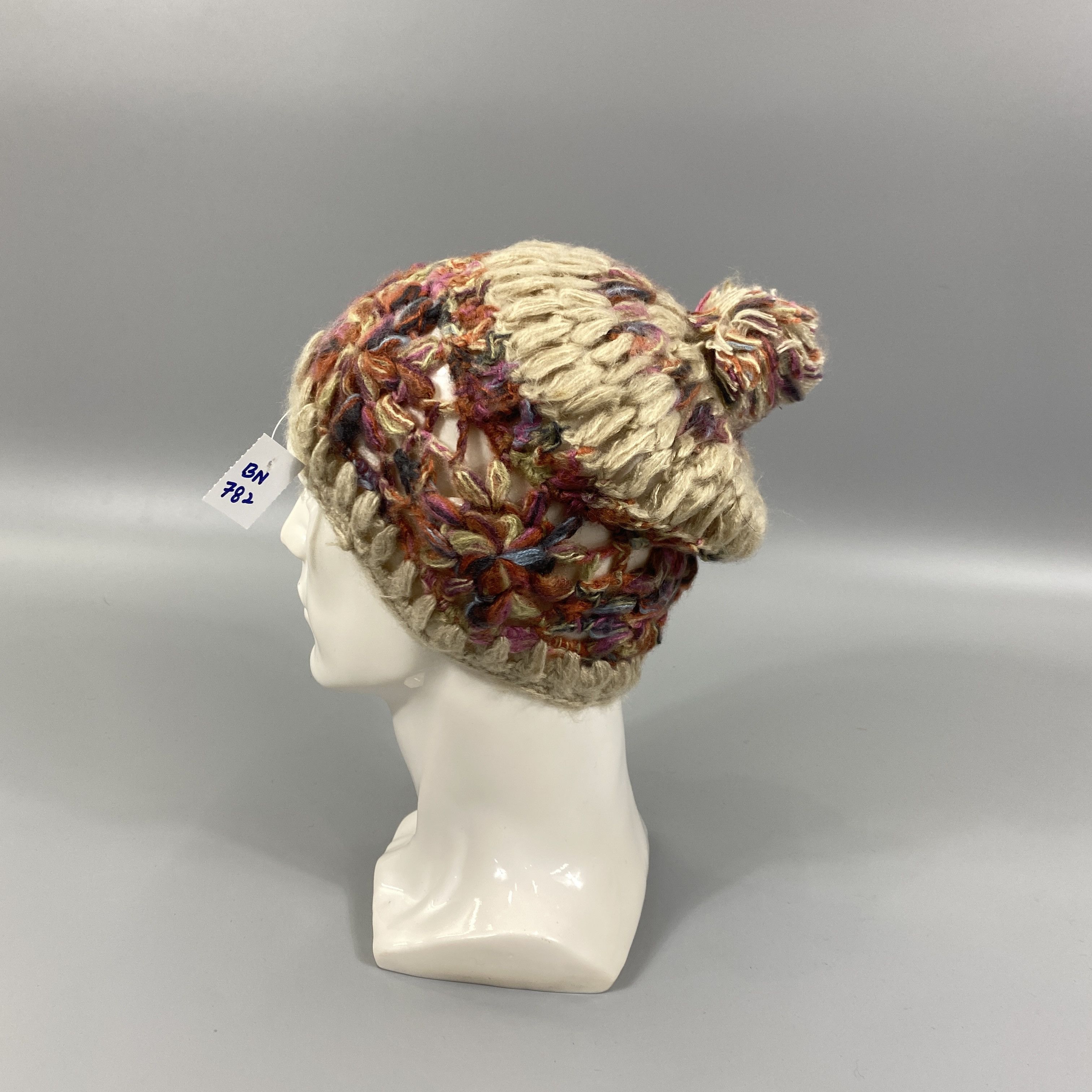 Japanese Brand Crochet Winter Knit Hat Beanie -BN782 Size ONE SIZE - 1 Thumbnail