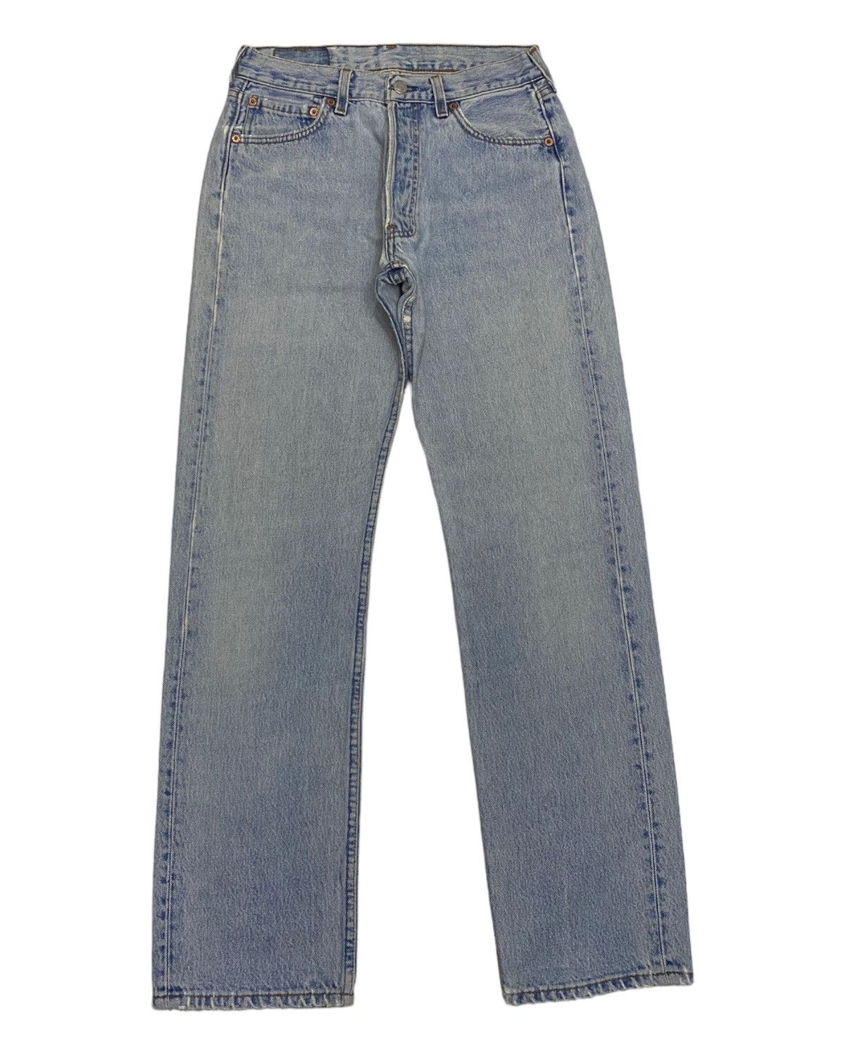 Levi's × Vintage LEVIS 501 MADE IN USA BLUE WASH DISTRESSED DENIM JEANS Size US 27 - 1 Thumbnail