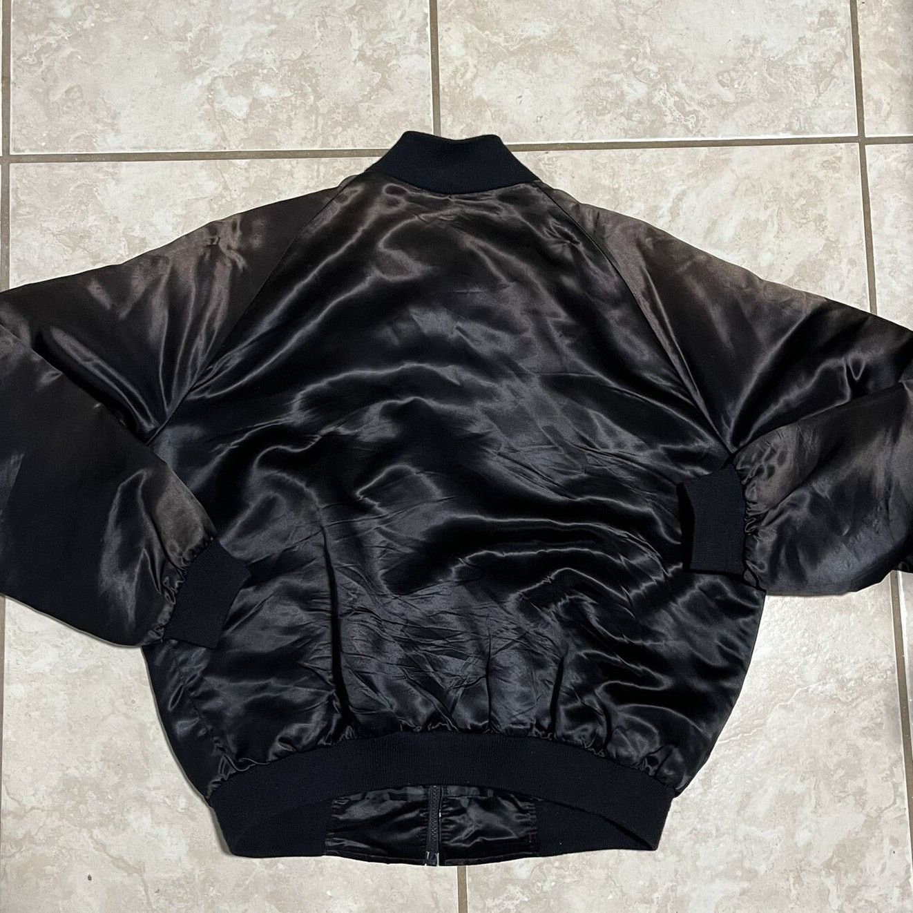 Vintage Vintage 80s Bar Restaurant Satin Jacket Insane Faded Size US L / EU 52-54 / 3 - 8 Thumbnail