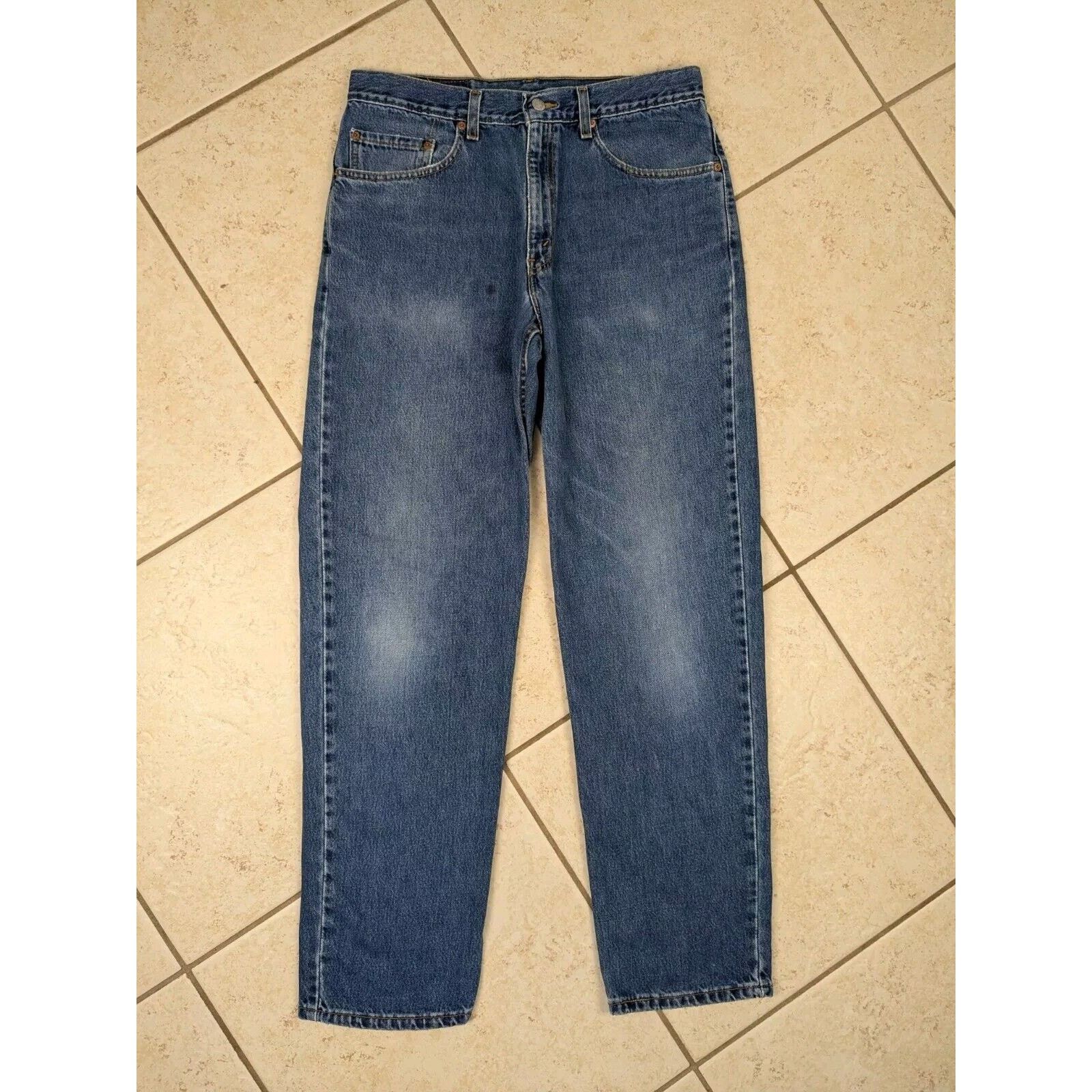 Levi's Vtg 90's Levis Jeans 550 34x32 Relaxed Fit USA Blue Denim Size US 34 / EU 50 - 1 Thumbnail
