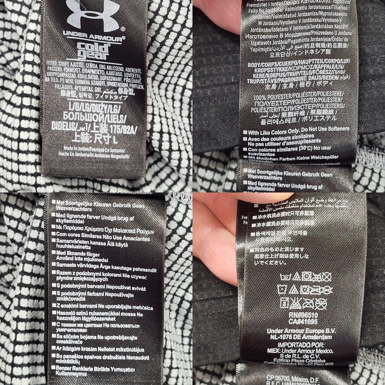Under Armour Under Armour Quarter Zip Shirt Men L Black Fitted ColdGear Athletic Shirt Size US L / EU 52-54 / 3 - 9 Thumbnail