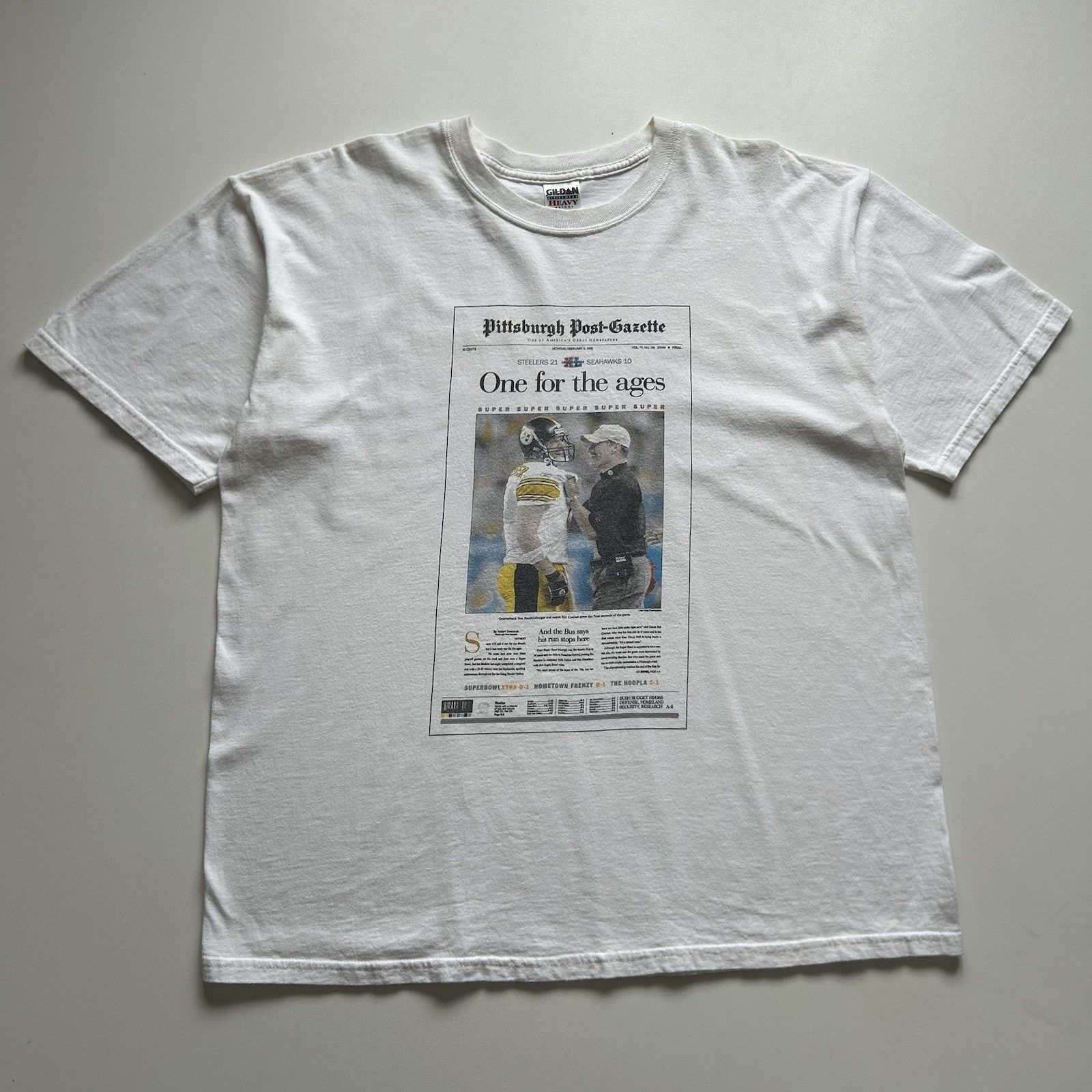 Gildan × NFL × Vintage Vintage 2006 Pittsburgh Steelers Super Bowl Champs Shirt XL Size US XL / EU 56 / 4 - 1 Thumbnail