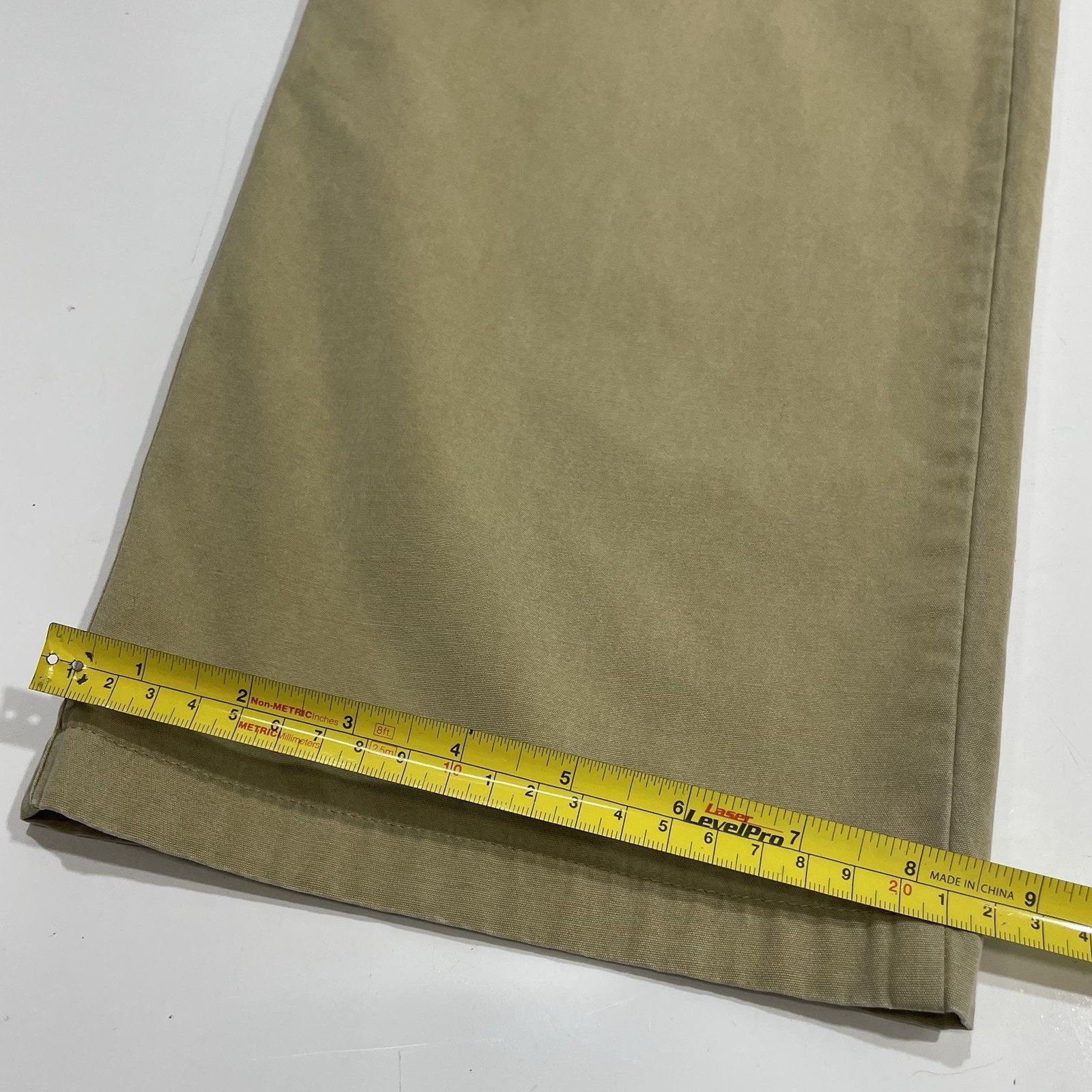 Harve Benard Bernard Zins France Cotton Khaki Pants Mens 32x29 Flat Front Size US 32 / EU 48 - 2 Thumbnail