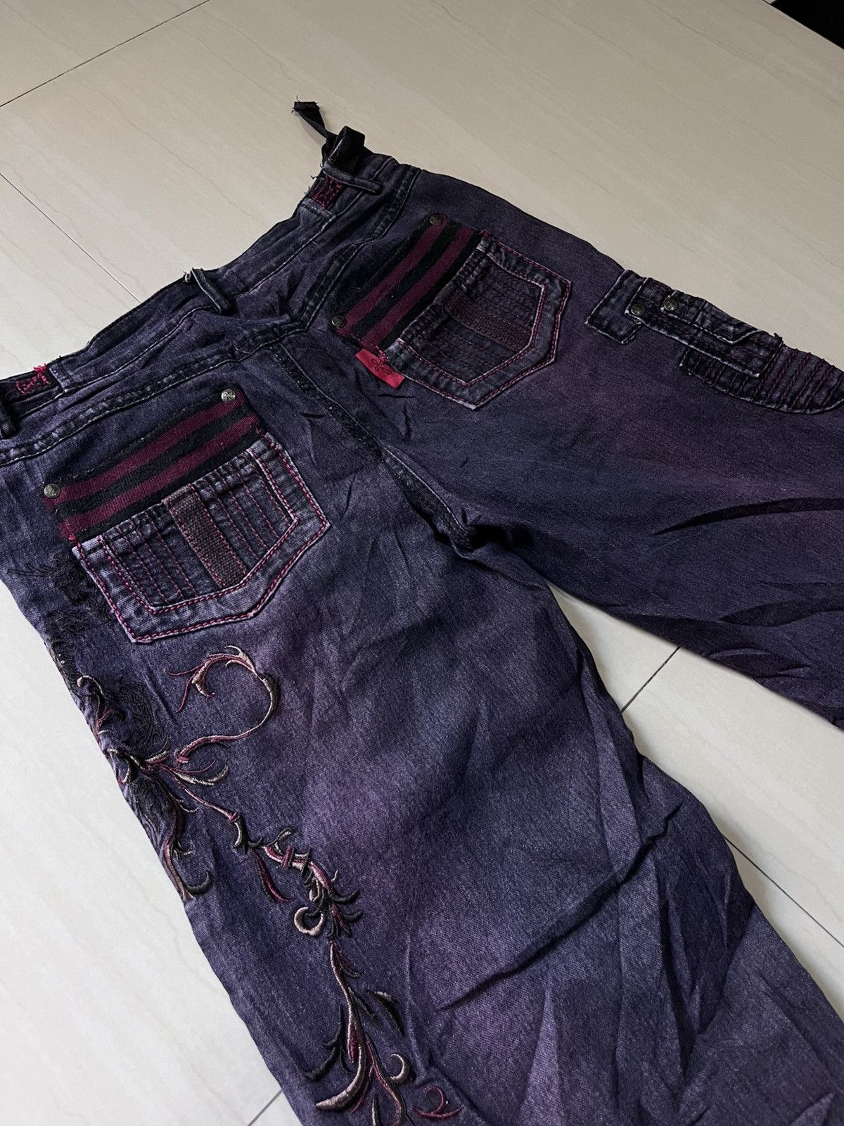 If Six Was Nine × Japanese Brand Ozz croce flare jeans vintage Size US 29 - 3 Thumbnail