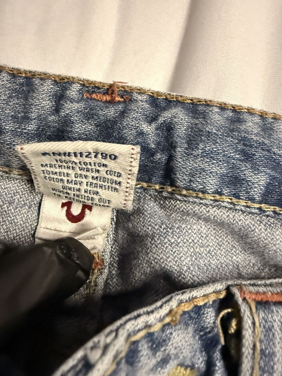 True Religion × Vintage Rainbow True Religion Jeans Real Vintage Y2K Bobby Big T Cut Size 31" - 15 Thumbnail