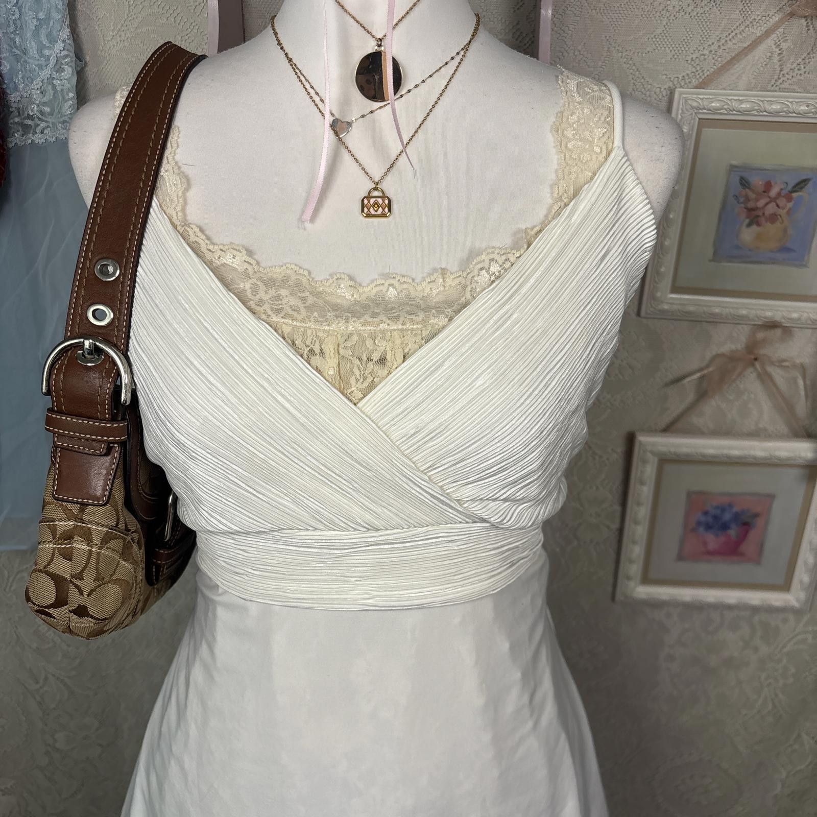 Other vintage white fairy core tie back top Size XL / US 12-14 / IT 48-50 - 4 Thumbnail