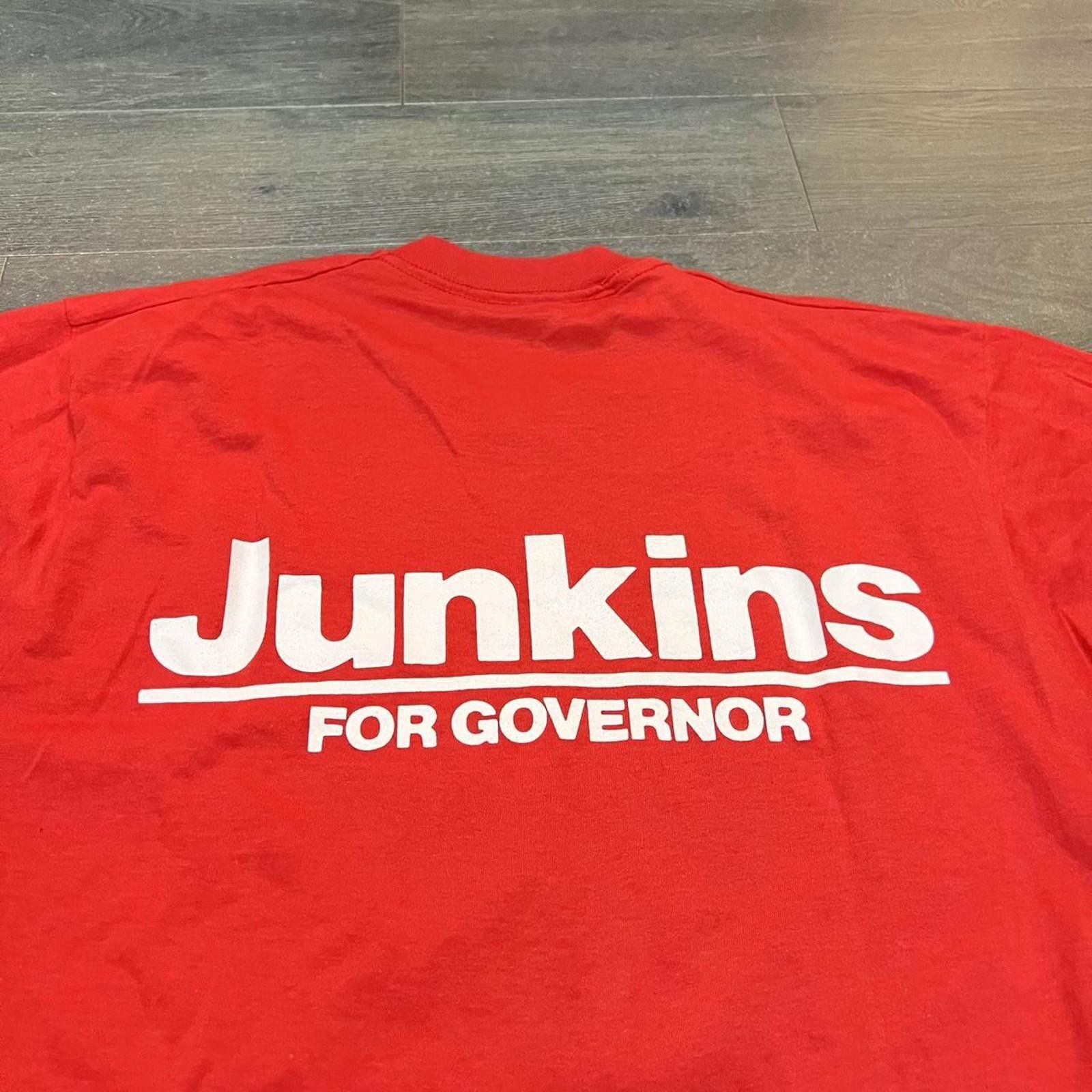 Other Vintage junkins for governor t shirt 80s L Size US L / EU 52-54 / 3 - 4 Thumbnail