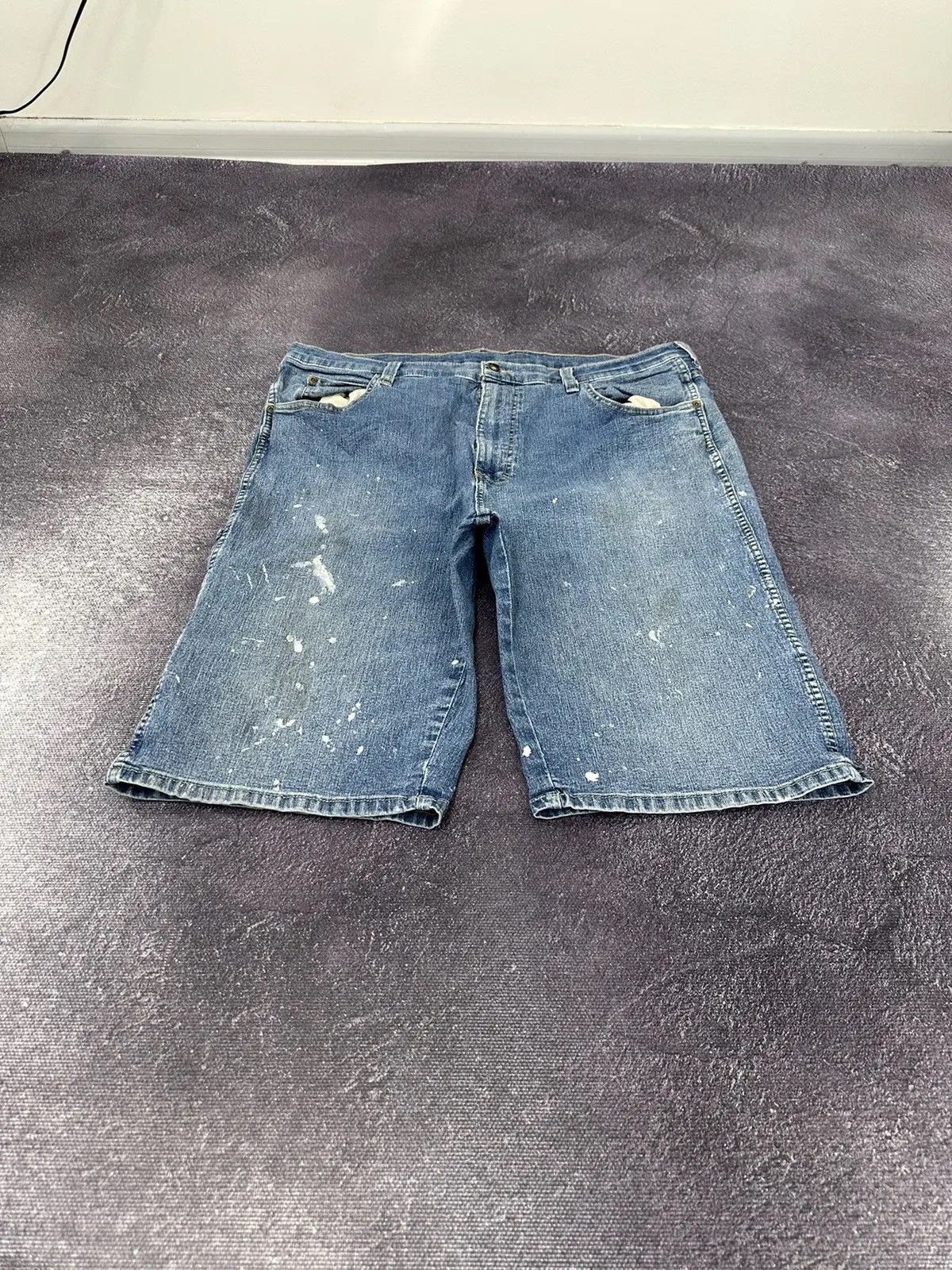 Dickies × Vintage Vintage Dickies USA Light Blue Hype Denim Shorts Jorts Size US 38 / EU 54 - 6 Thumbnail