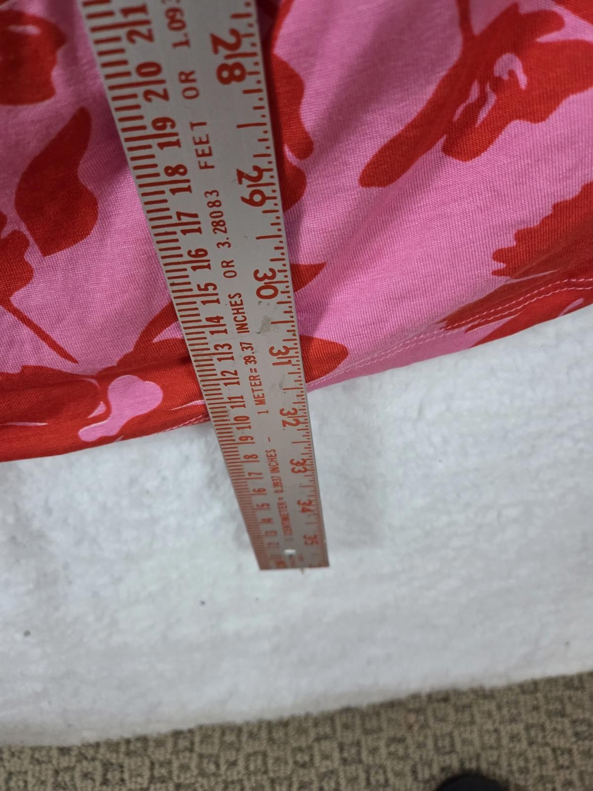 Other Lascana Pink and Red Floral Off-Shoulder Casual Dress Size XL / US 12-14 / IT 48-50 - 4 Thumbnail