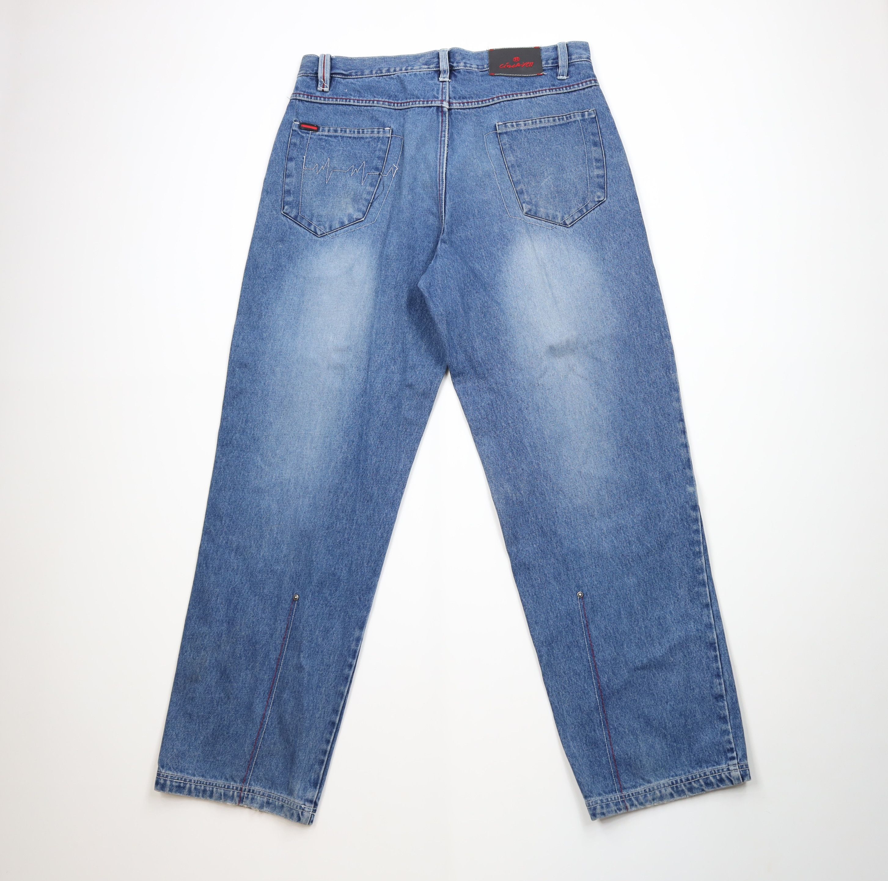 Fubu Vintage 90s Y2K FUBU Baggy Wide Leg Denim Jeans Cotton Size US 36 / EU 52 - 11 Thumbnail