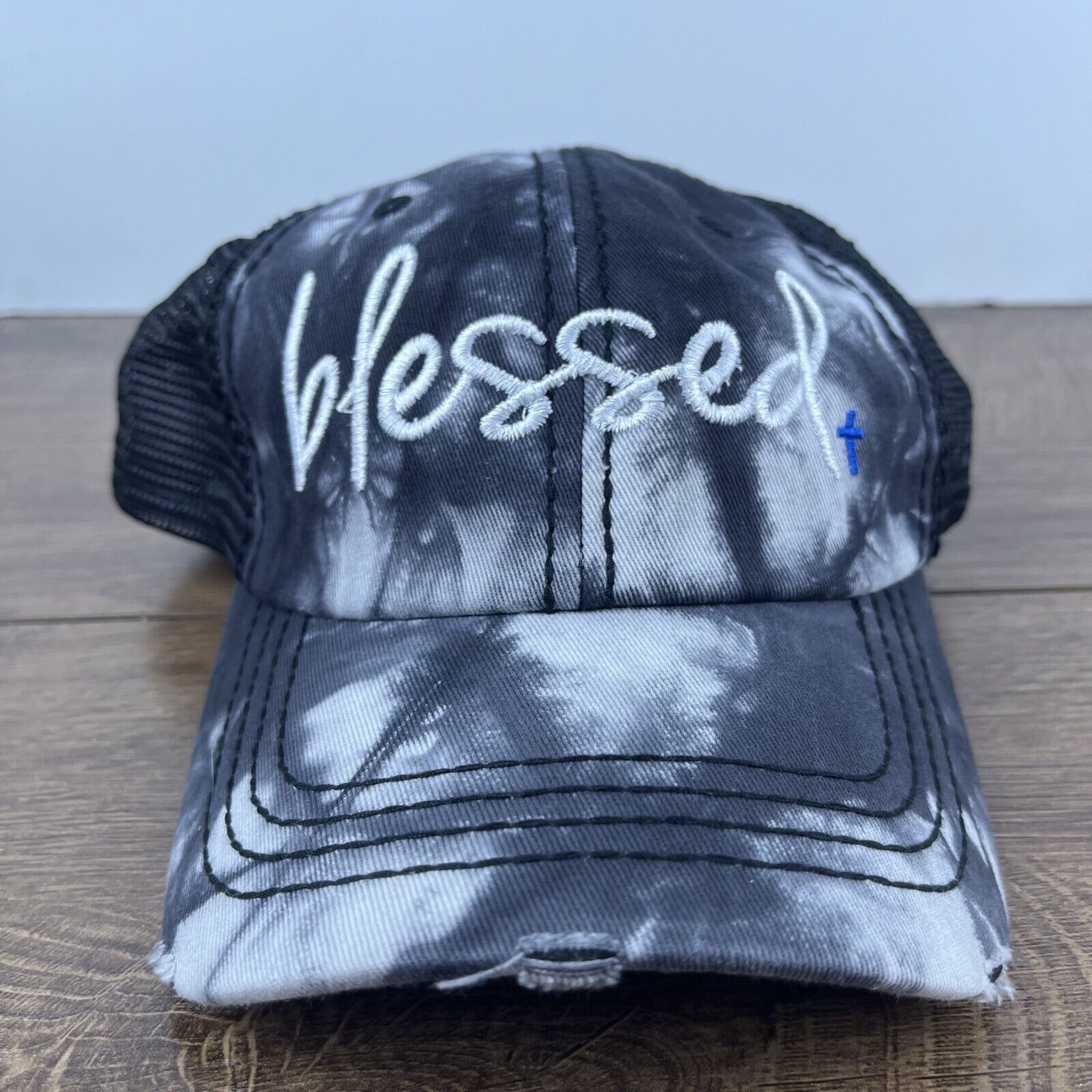 Other Blessed Hat Gray Cap Adjustable Hat Gray Adult Fit Hat Size ONE SIZE - 1 Thumbnail