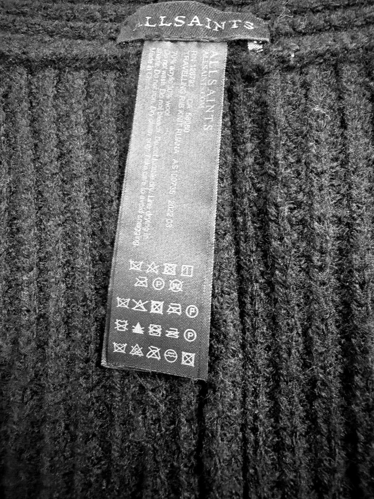 Allsaints AllSaints Travelling Rib Chunky Knit Ruana Open Cardigan - 1 Size ONE SIZE - 5 Thumbnail
