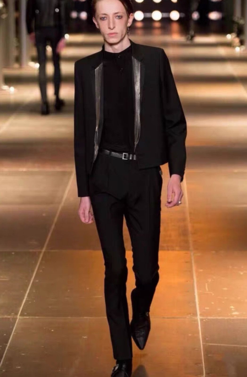 Saint Laurent Paris Saint Laurent SLP 2014SS Front Chain Suit Jacket Size 48S - 2 Thumbnail