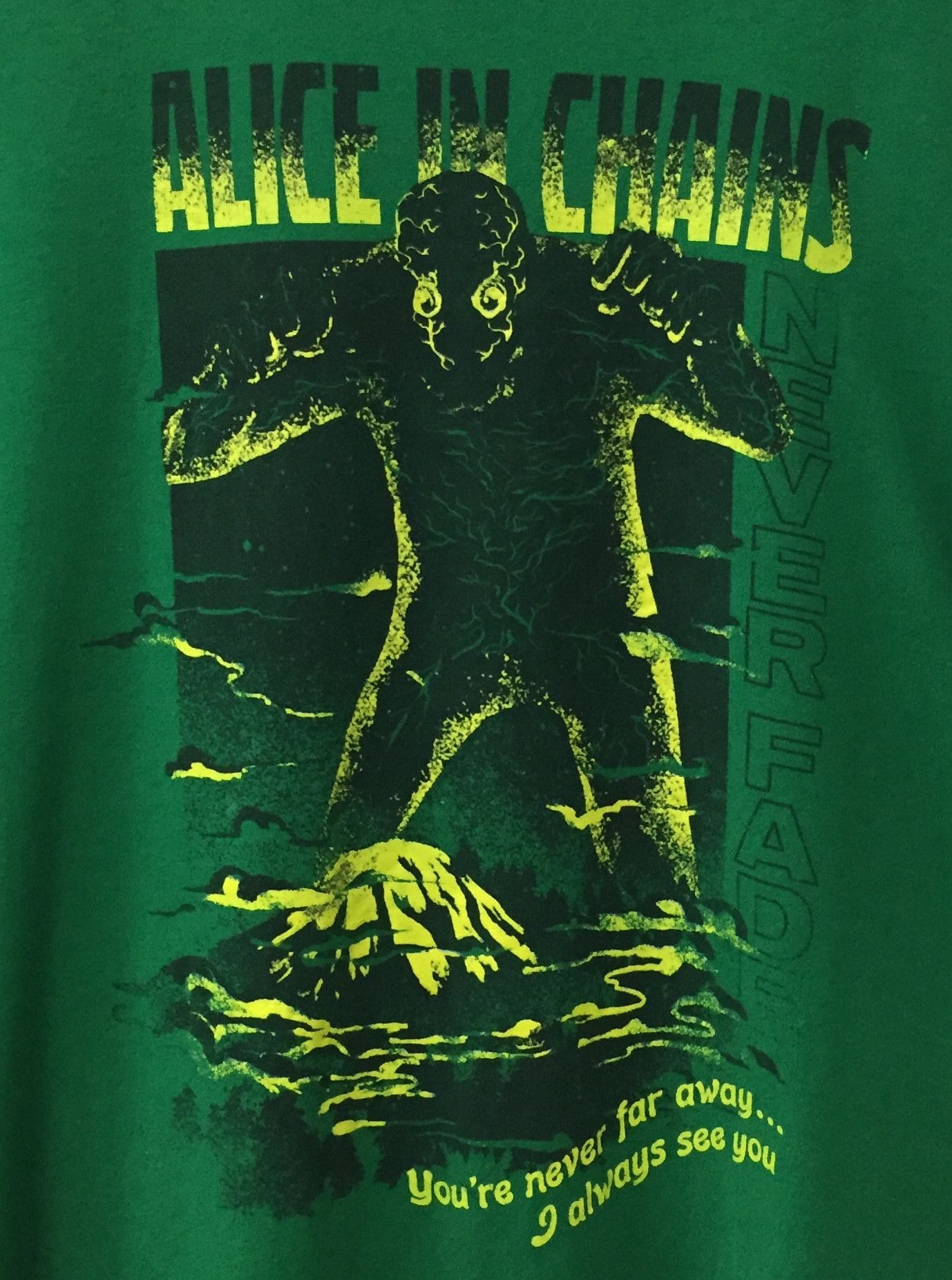 Band Tees ALICE IN CHAINS NEVER FADE GRUNGE ROCK BAND TSHIRT Size US XL / EU 56 / 4 - 3 Thumbnail