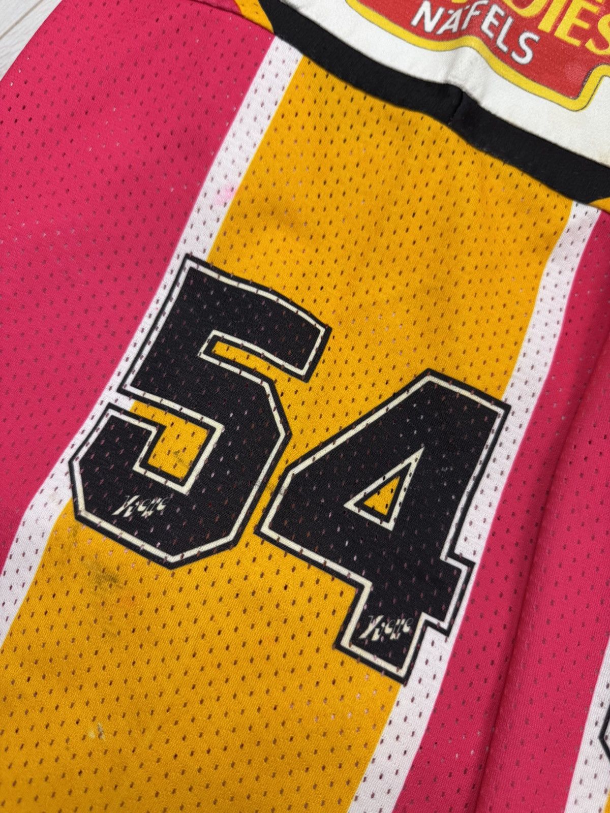 NHL MATCHWORN Rapperswil Jona Lakers Vintage Hockey Jersey 80s Size US XL / EU 56 / 4 - 9 Thumbnail