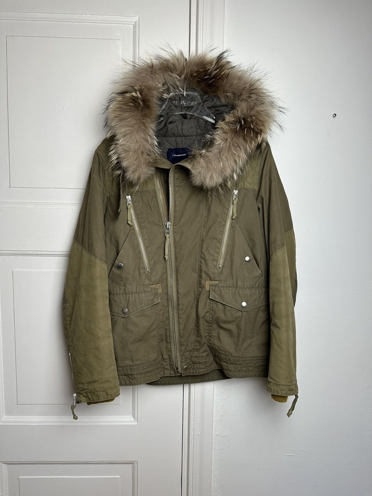 Undercover John Undercover Jun Takahashi Olive Fur Parka Jacket Grailed