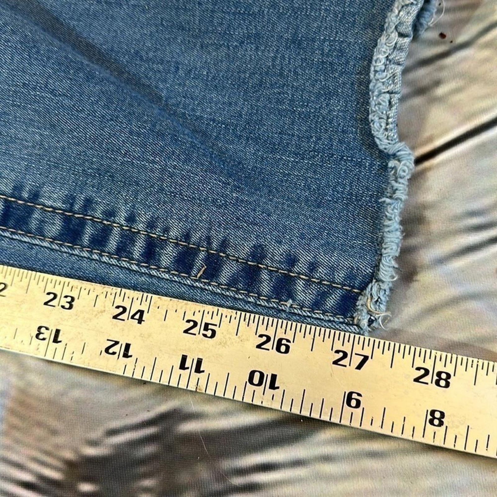 Studio Seven Seven7 Distressed Blue Jeans - Women's 12 Size 34" / US 12 / IT 48 - 7 Thumbnail