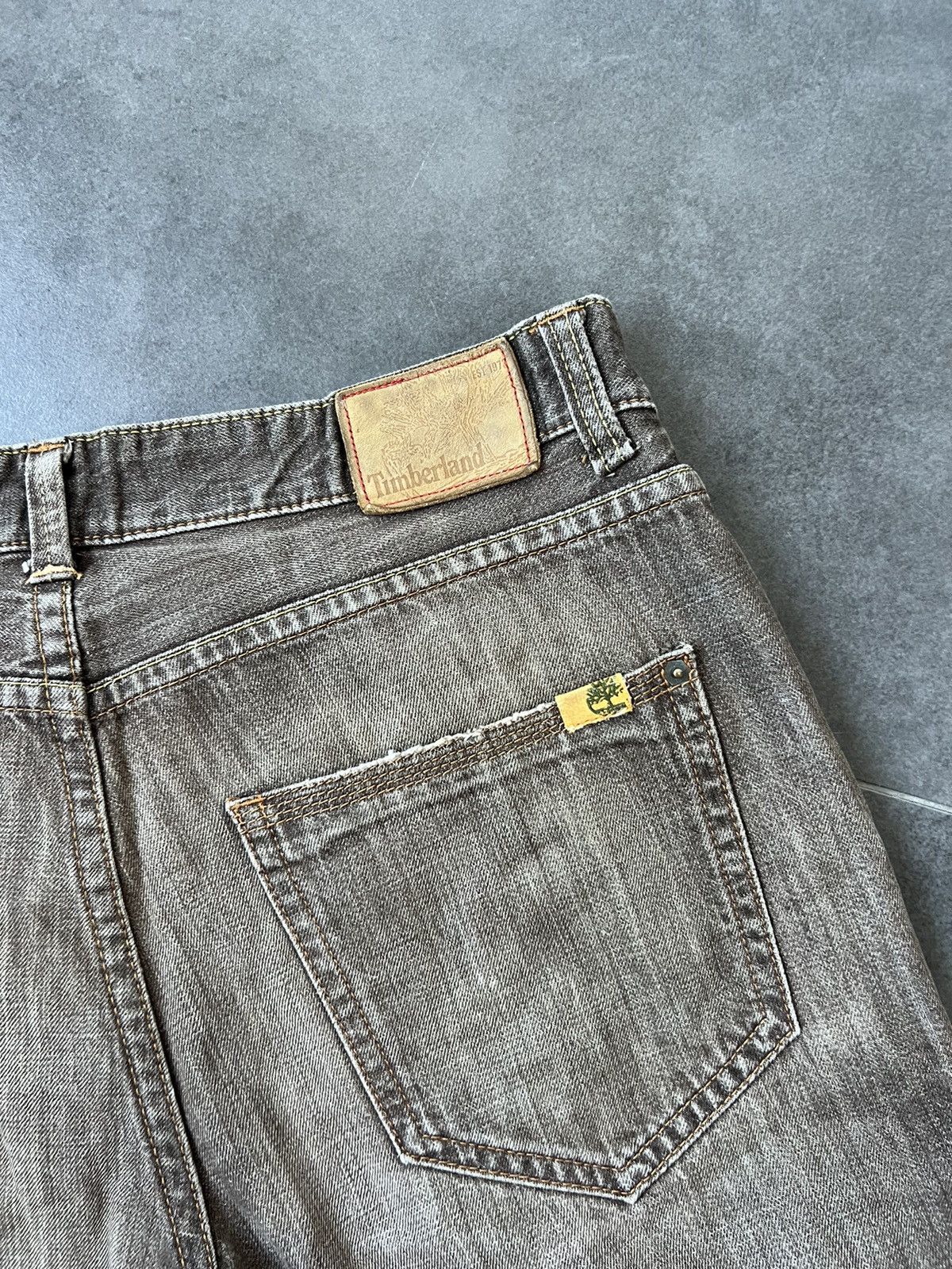 Timberland × Vintage Vintage Timberland Flared Faded Pants Travis Y2K Size US 33 - 18 Thumbnail
