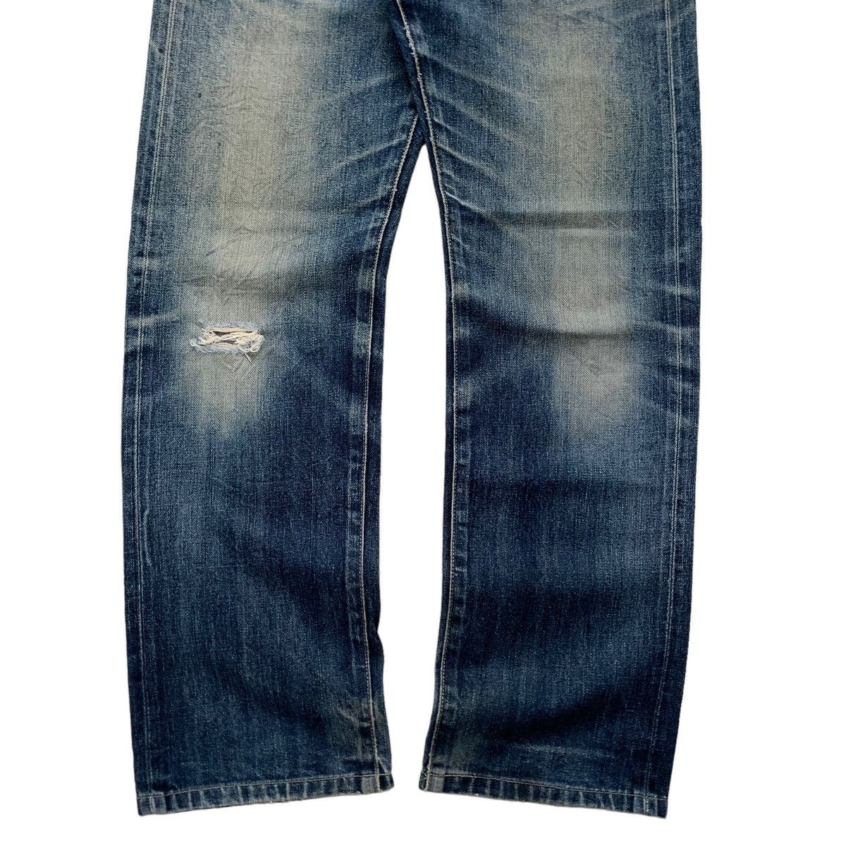 Vintage Rare Japanese Brand Uniqlo Selvedge MudWash Distressed Jeans Size US 30 / EU 46 - 4 Thumbnail
