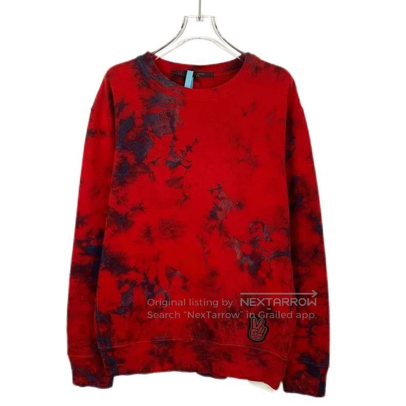 Louis Vuitton Louis Vuitton Red Tie-Dye Sweatshirt. Size US M / EU 48-50 / 2 - 1 Thumbnail