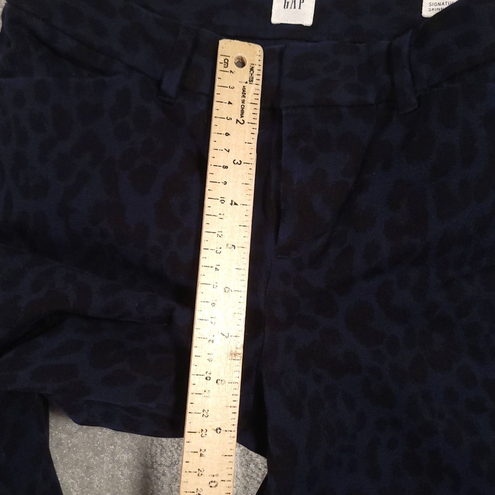 Gap Gap Signature Ankle Skinny Pants Women’s 4 Blue Leopard Print Khakis Streetwear Everyday Wear Size 27" / US 4 / IT 40 - 7 Thumbnail
