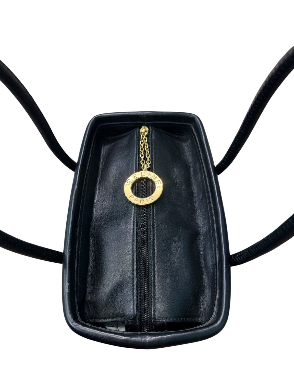 Celine RARE VINTAGE CELINE NYLON LEATHER HANDBAG Size ONE SIZE - 18 Thumbnail