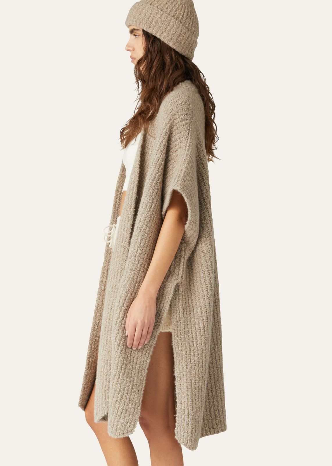 Loro Piana o1srvl11e1125 FAM6335 Cocooning Long Cardigan in Dark Grey Size XS / US 0-2 / IT 36-38 - 2 Thumbnail