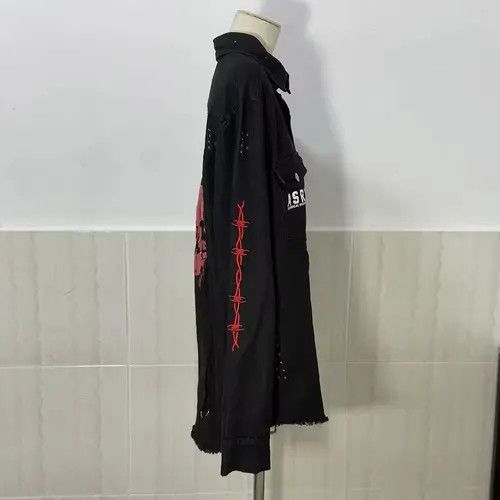 Japanese Brand Miyauchi x Reia Motorcycle Dark Wear Denim Jacket Size US L / EU 52-54 / 3 - 6 Thumbnail