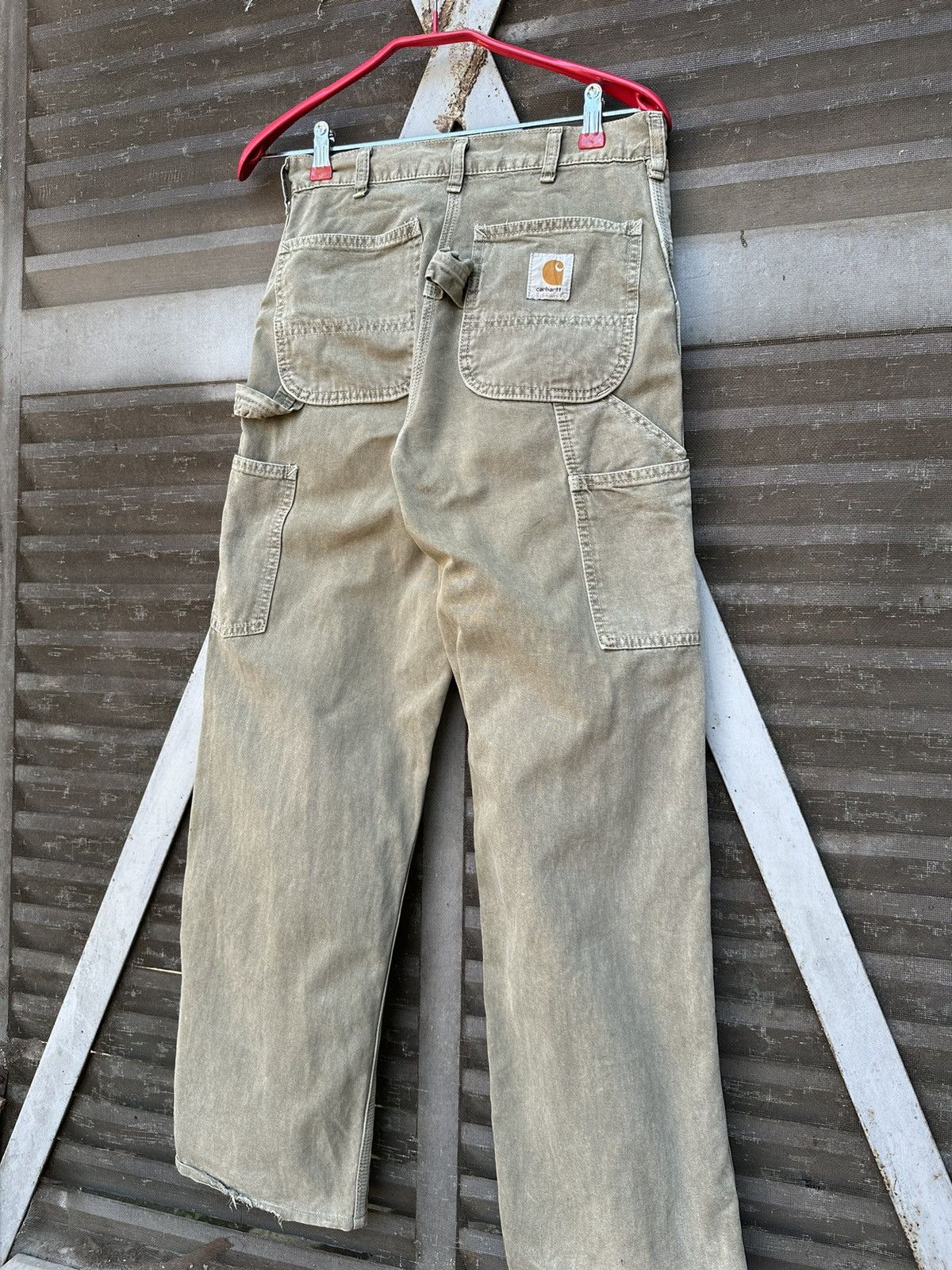 Carhartt 👹Vintage Carhartt Carpenter Khakis Pants Size US 27 - 5 Thumbnail