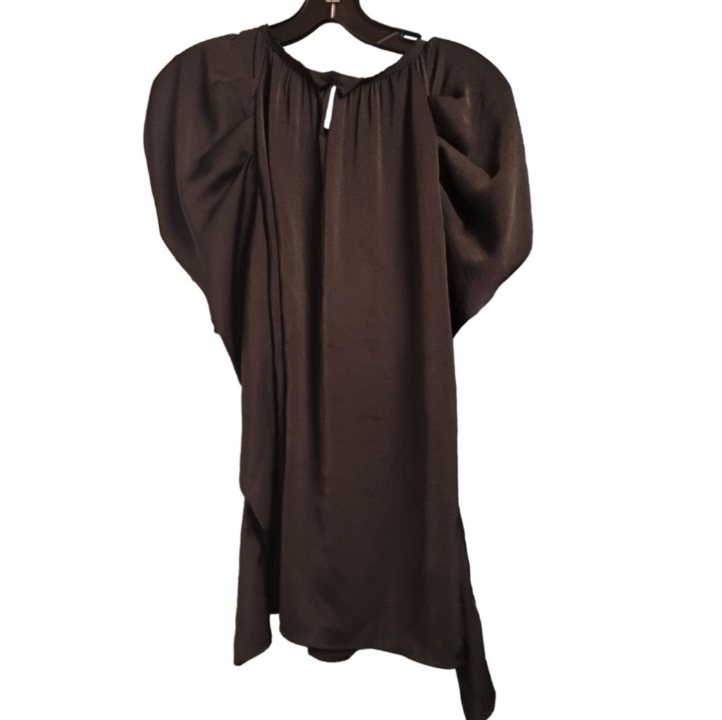 Bcbgmaxazria NWT BCBG Maxazria Black Leg of Mutton Sleeves Blouse Size XS / US 0-2 / IT 36-38 - 3 Thumbnail