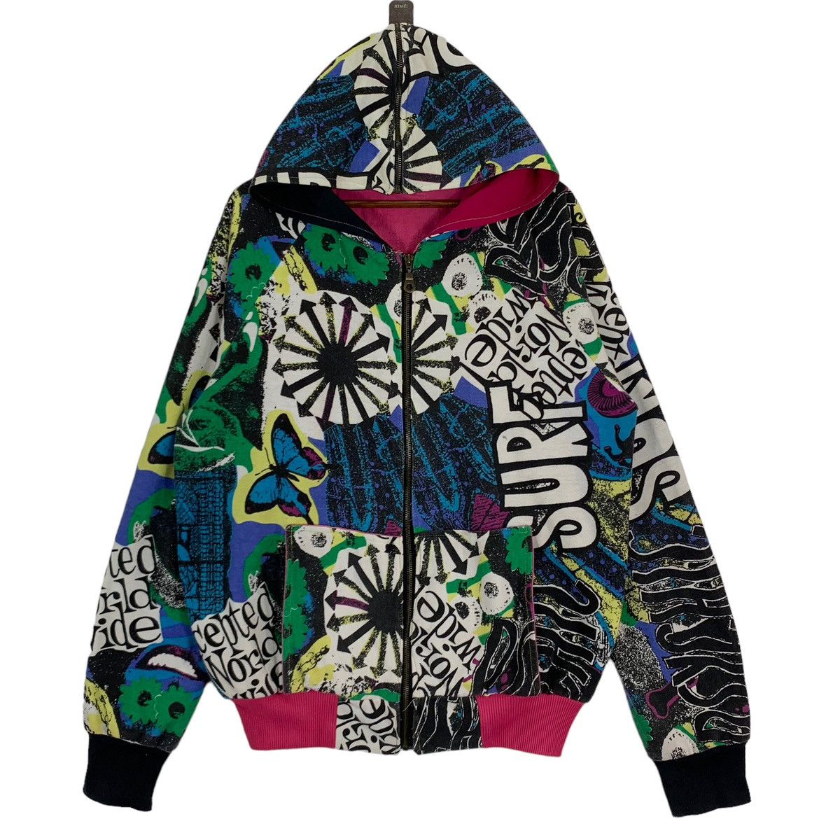 Arts & Science Vintage 90s Accepted World Wide Surfing Surfwear Hoodie Size US L / EU 52-54 / 3 - 1 Thumbnail