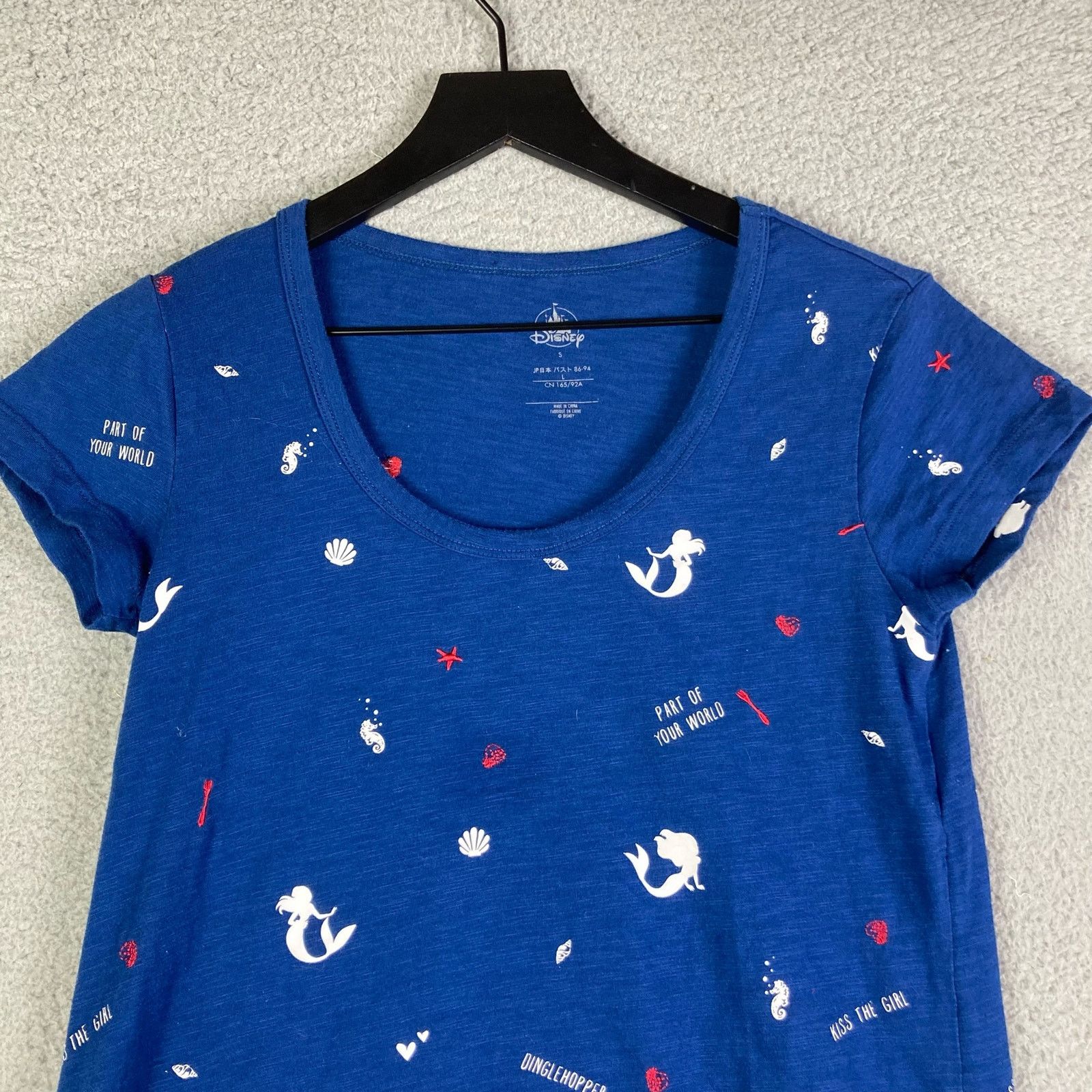 Disney Little Mermaid Disney Shirt Womens Size Small Blue Ariel Size S / US 4 / IT 40 - 6 Thumbnail