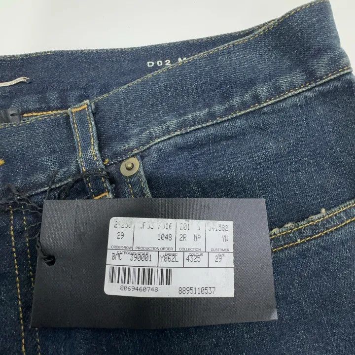 Yves Saint Laurent Blue Straight-Leg Denim Pants-2507 Bottoms