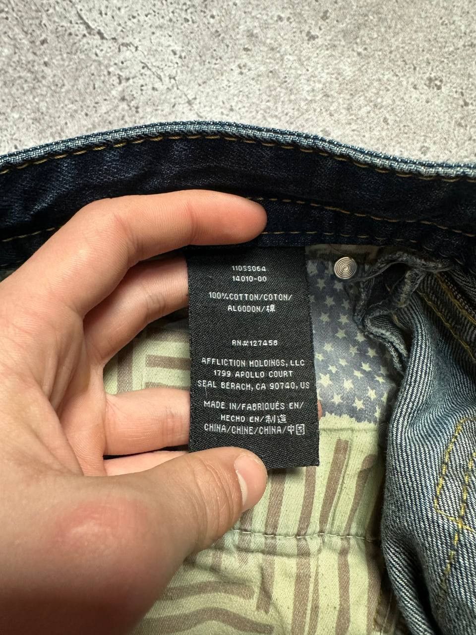 Affliction Affliction Ace Denim Jeans Y2K Embroidered size 31 Size US 31 - 17 Thumbnail