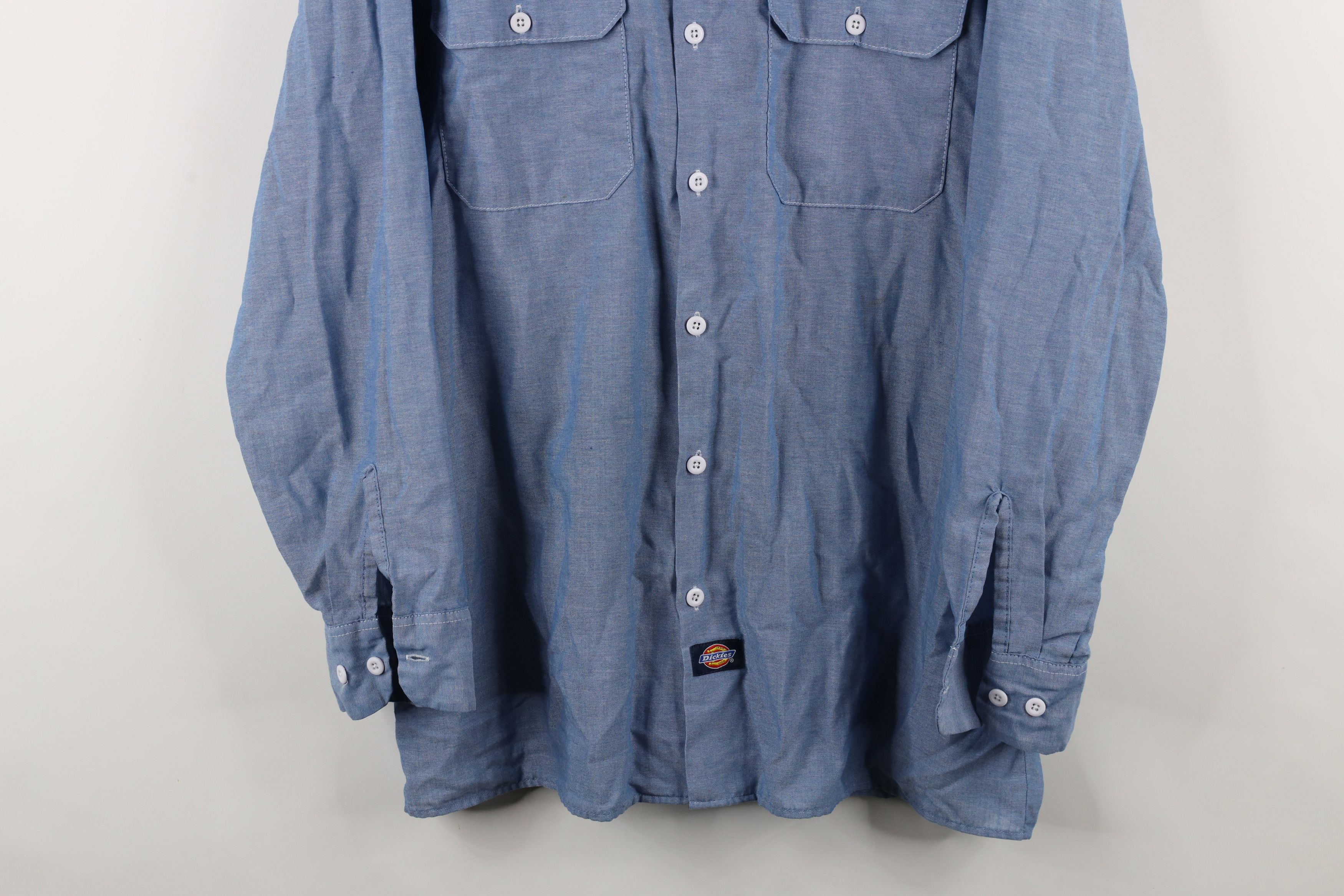 Dickies × Vintage Vintage 90s Dickies Chambray Workwear Button Shirt USA Size US M / EU 48-50 / 2 - 3 Thumbnail