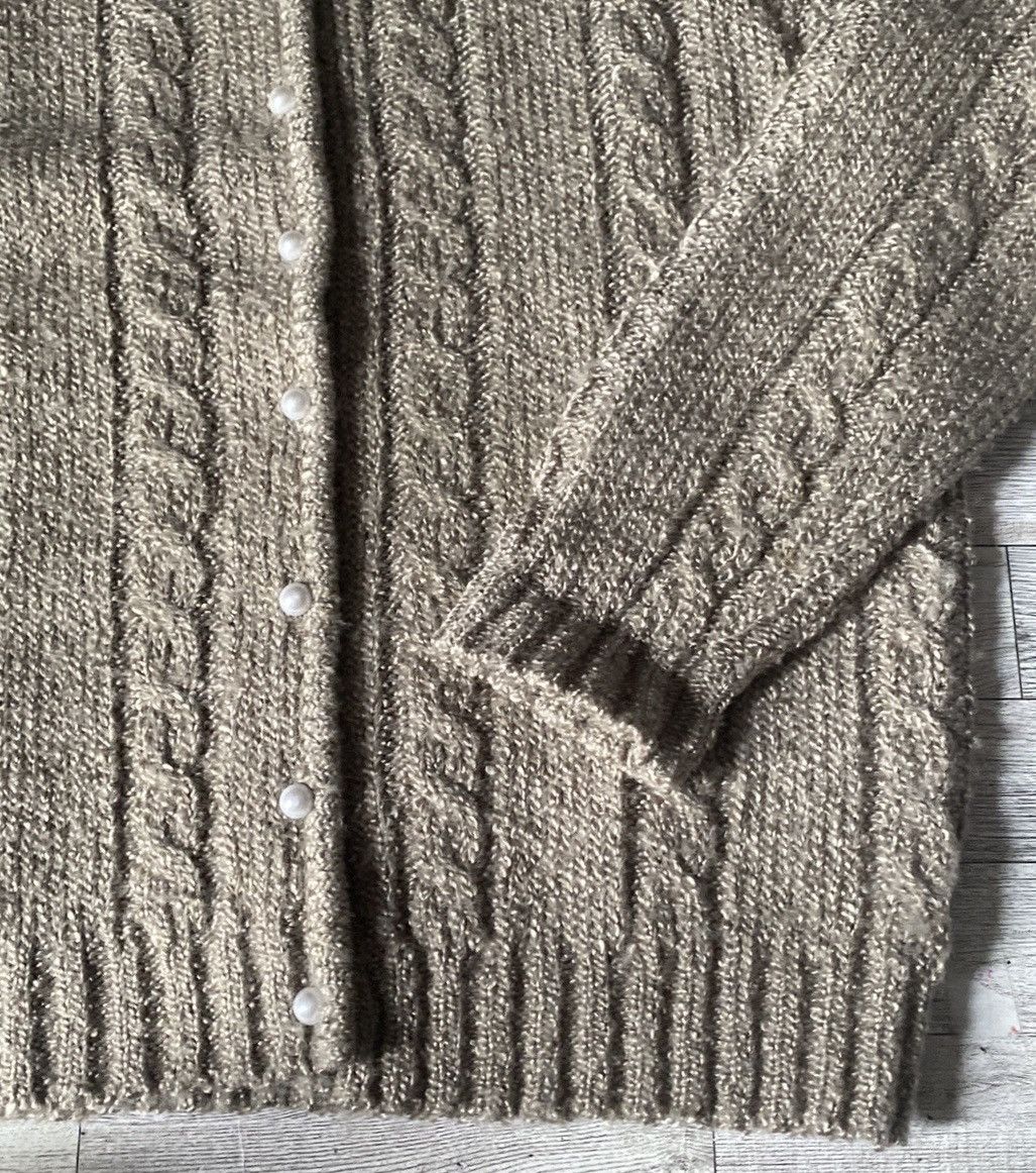 Vintage Jennifer Moore, Vintage, Champagne, Cable Knit Sweater Size S / US 4 / IT 40 - 7 Thumbnail