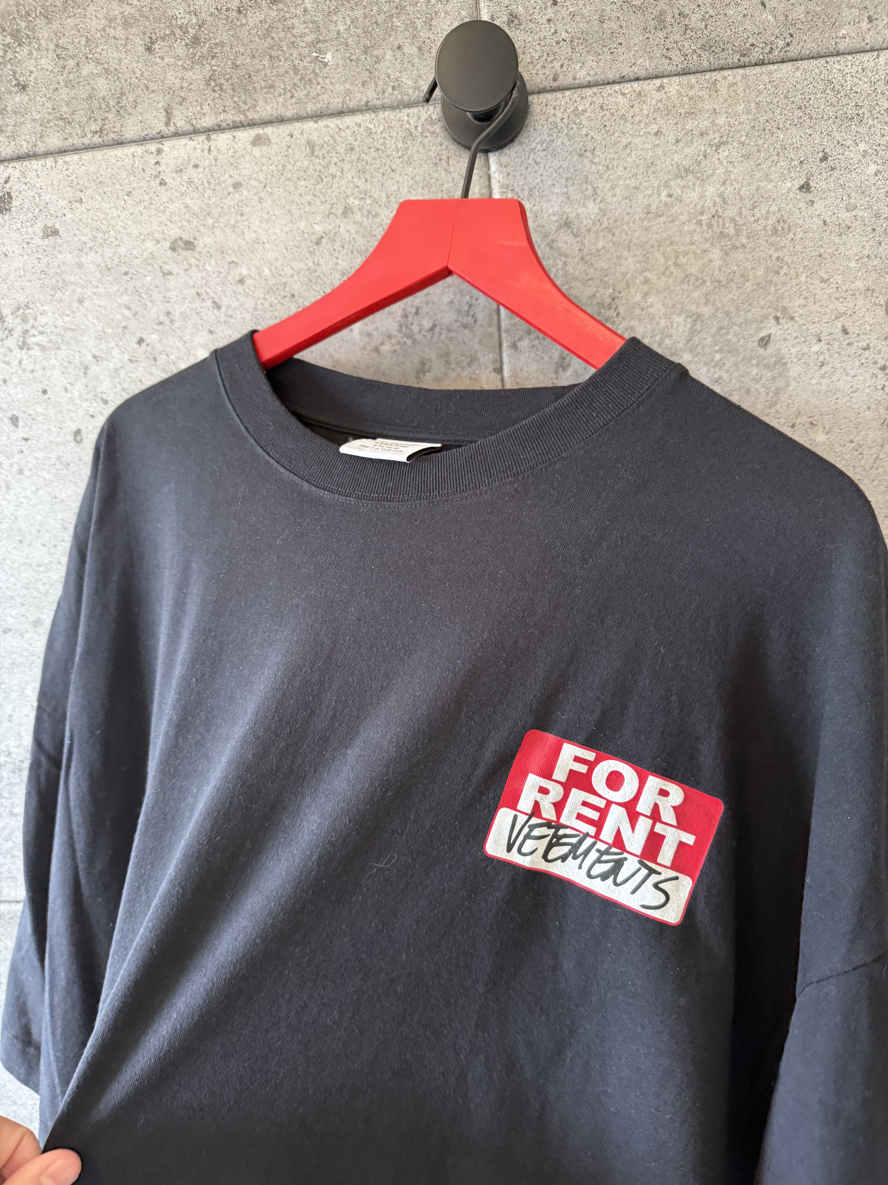 Vetements oversized for rent t shirt
