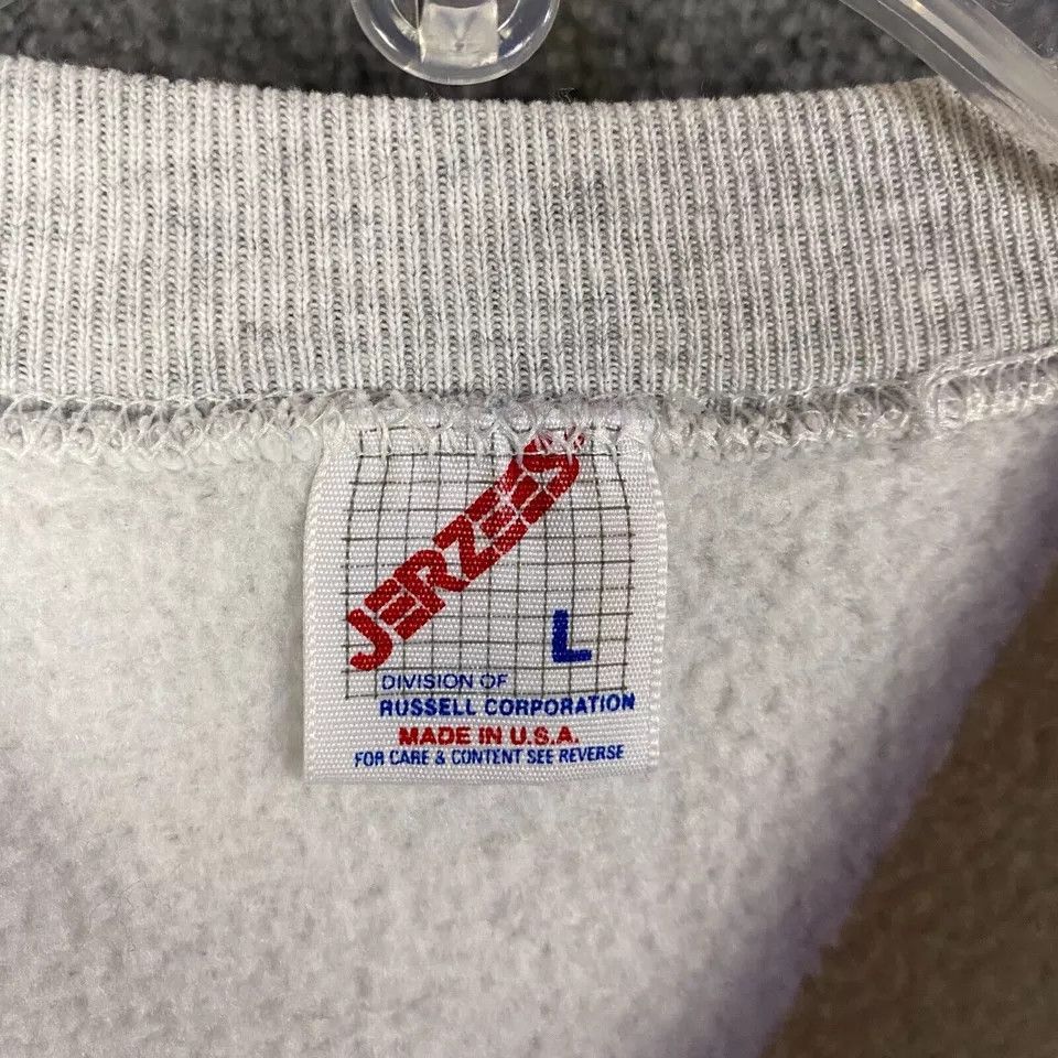 Jerzees × Vintage Jerzees Sweatshirt Men's Large Pullover Cotton Blend Stained Size US L / EU 52-54 / 3 - 4 Thumbnail