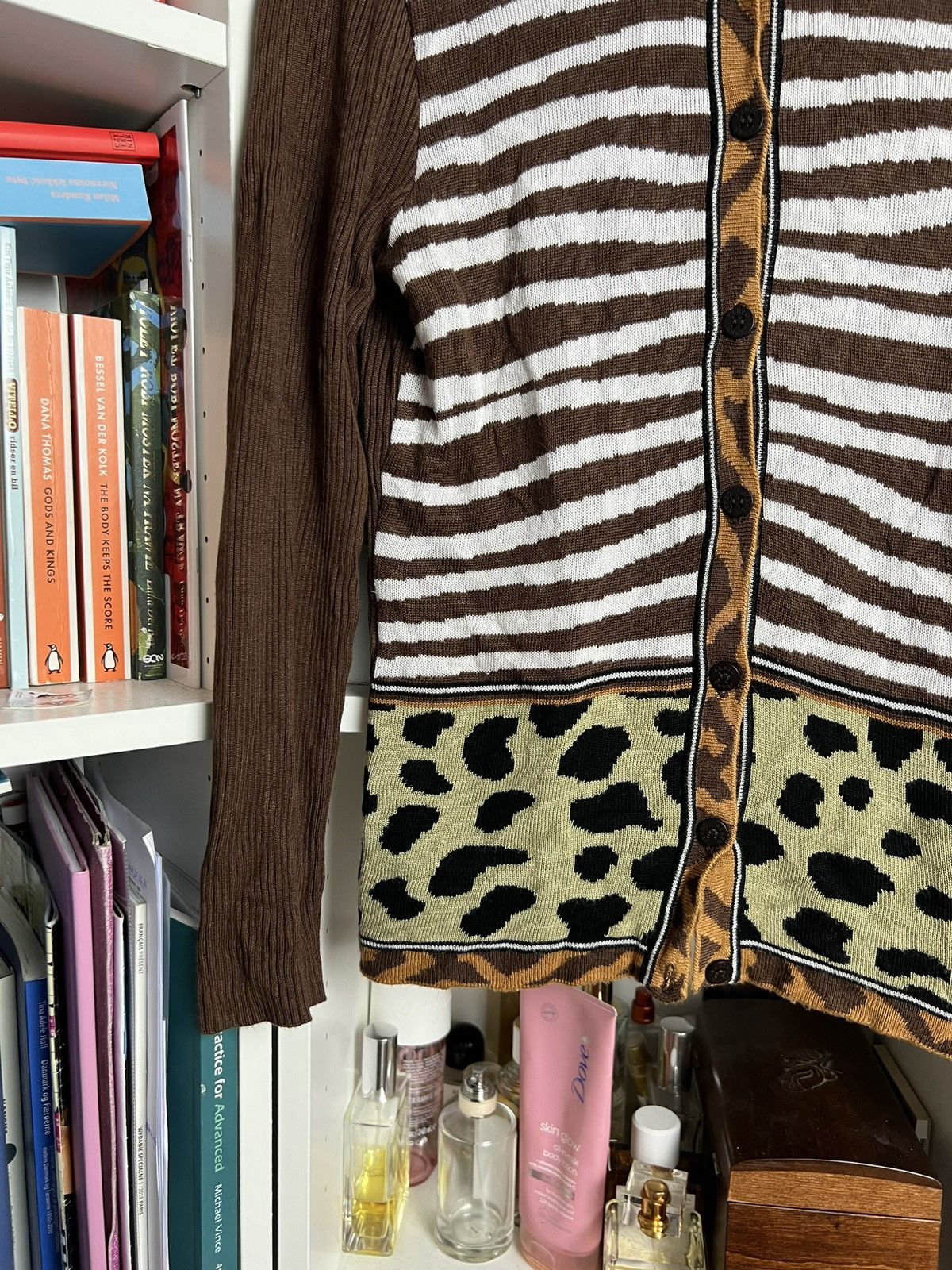 Designer × Kenzo × Vintage Vintage y2k Kenzo zebra print button up cardigan sweater XL Size XL / US 12-14 / IT 48-50 - 5 Thumbnail