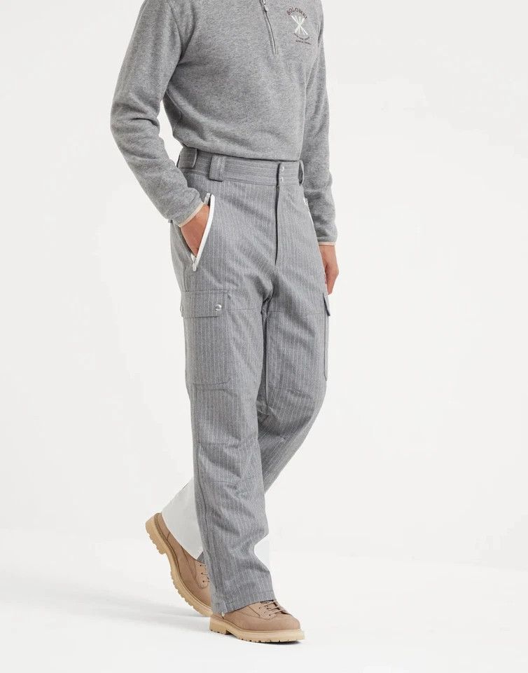 Brunello Cucinelli o1w1db10326 Pants in Grey Size US 32 / EU 48 - 1 Thumbnail