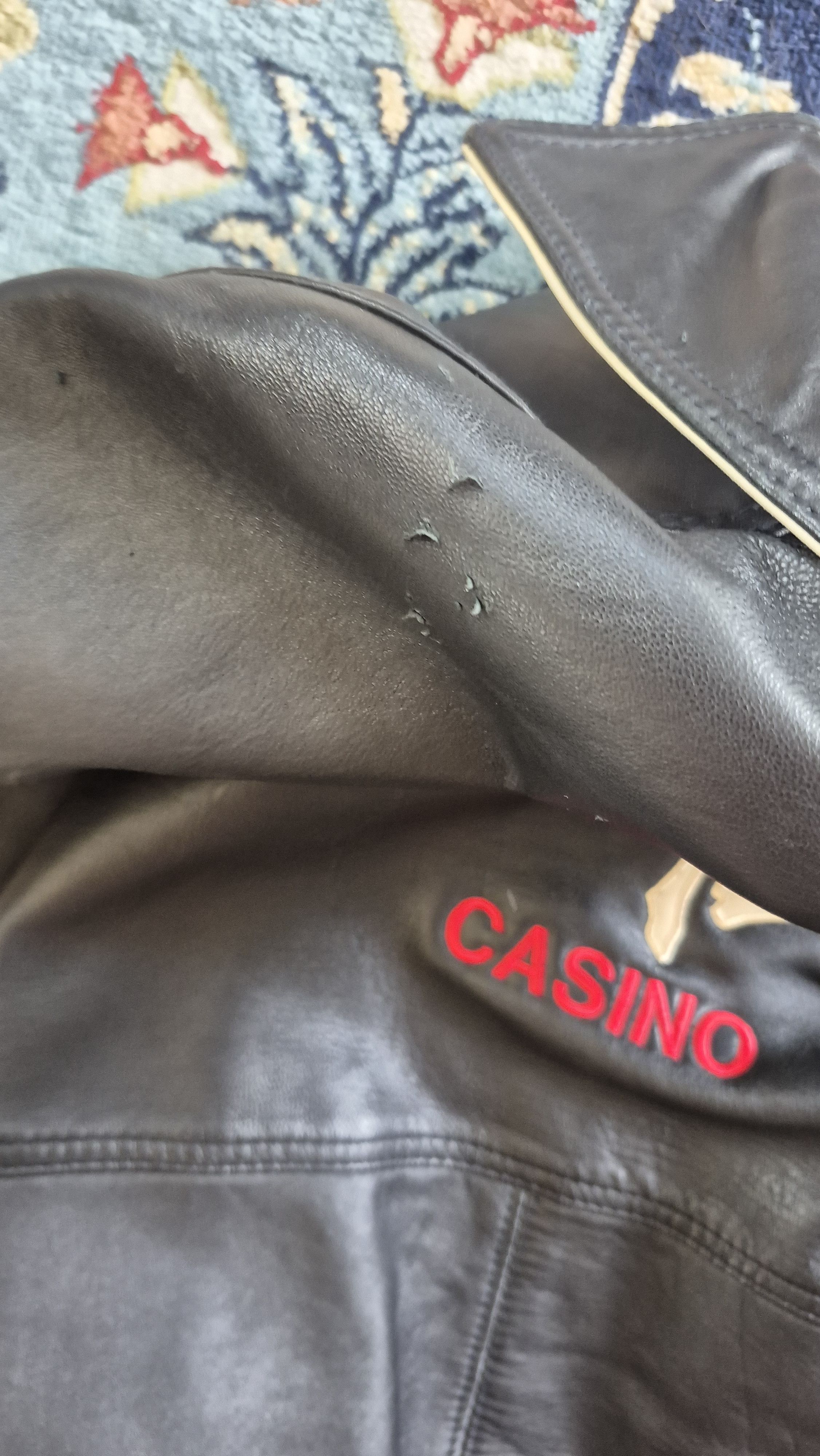 Other Bronco Billy Casino Vintage Leather Jacket Size US XL / EU 56 / 4 - 4 Thumbnail