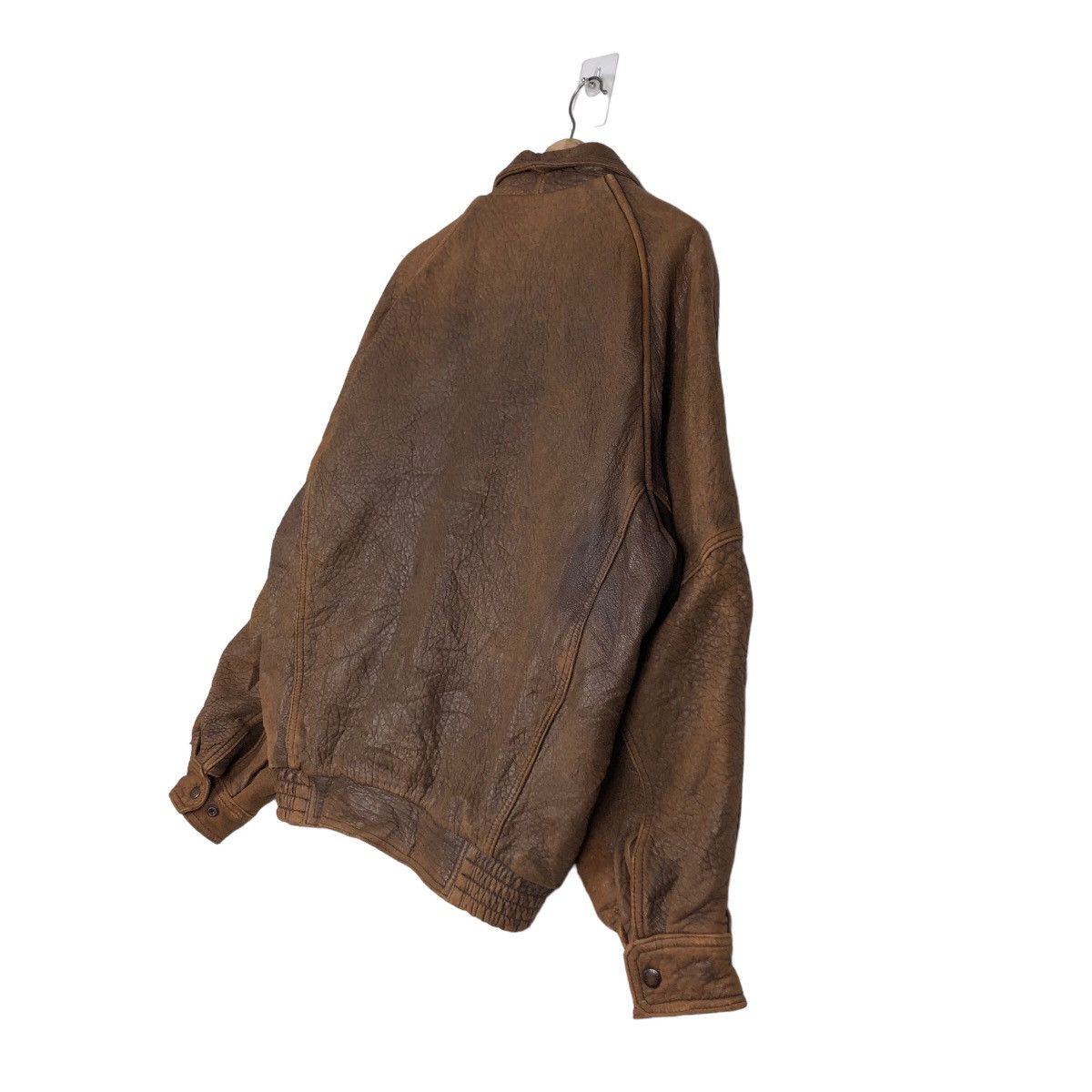 Issey Miyake 🔥Vintage Fly Leather Jacket Bomber Design Marilyn Manrose Size US M / EU 48-50 / 2 - 10 Thumbnail