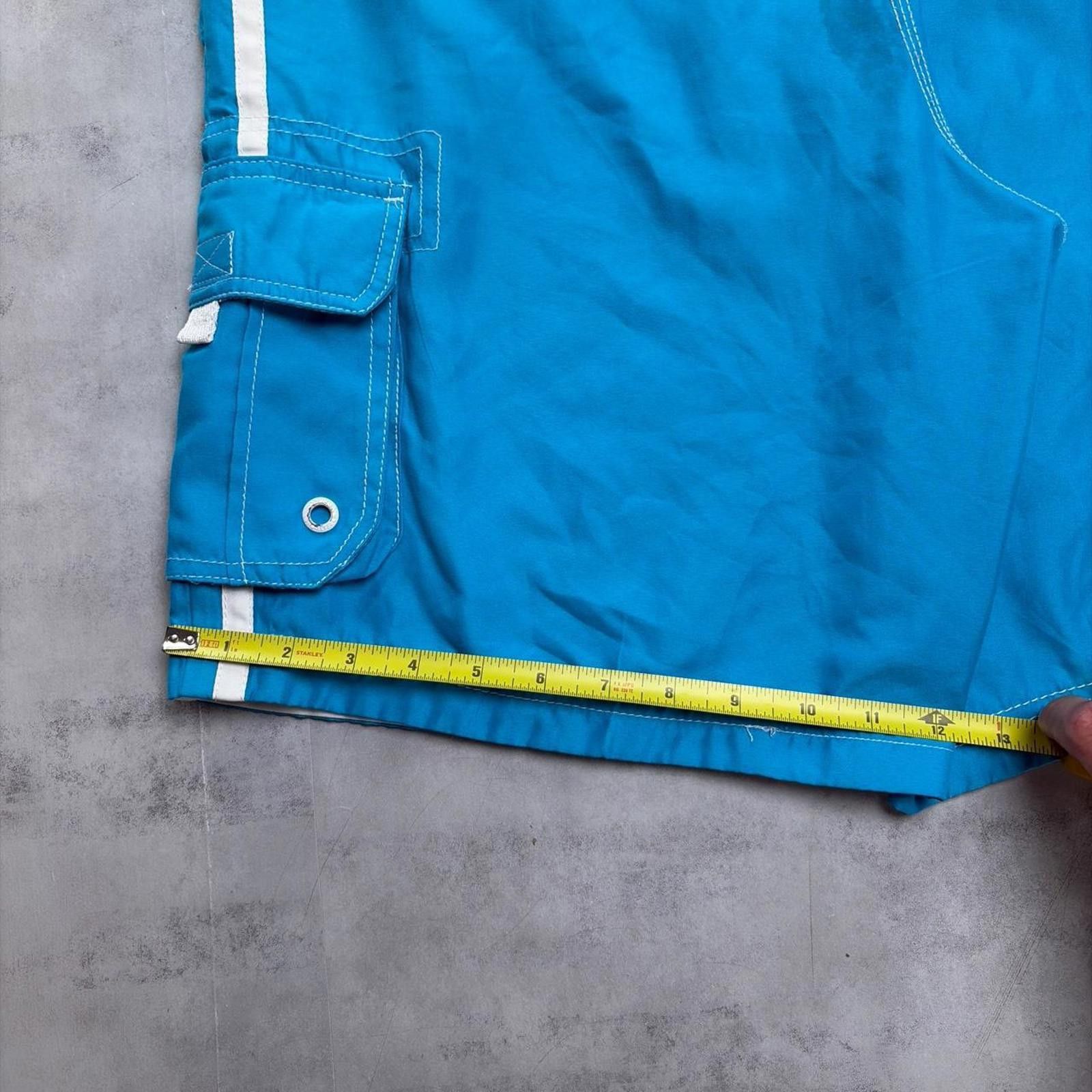 Ocean Pacific Y2K Light Blue Ocean Pacific Surf Grunge Baggy Board Shorts Size US 34 / EU 50 - 8 Thumbnail