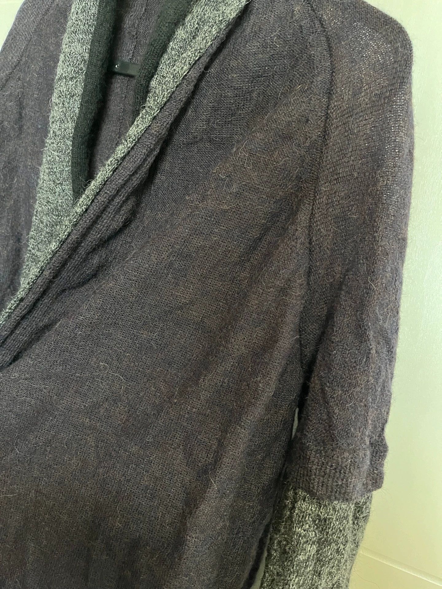 Yohji Yamamoto Y's Yohji Yamamoto Panelled Wool Cardigan Back Hole Size US M / EU 48-50 / 2 - 3 Thumbnail