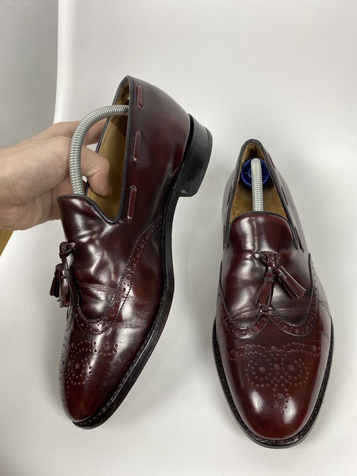 Barker Barker Patent Leather Fringed Loafers size EU8 US9 Size US 9 / EU 42 - 6 Thumbnail