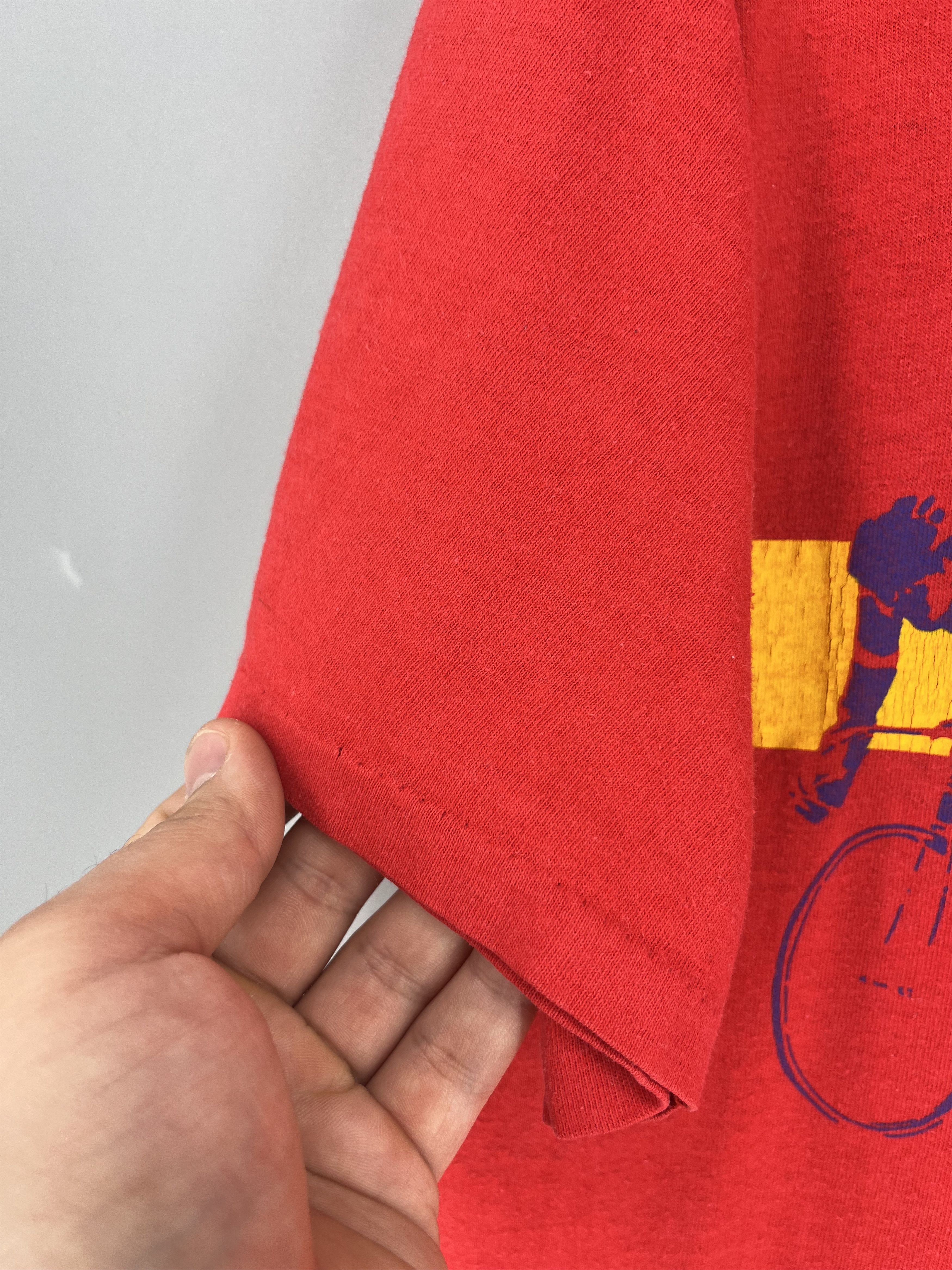 Vintage 80s 1988 Olympic Games Cycling Tee Shirt Size xl Size US XL / EU 56 / 4 - 7 Thumbnail